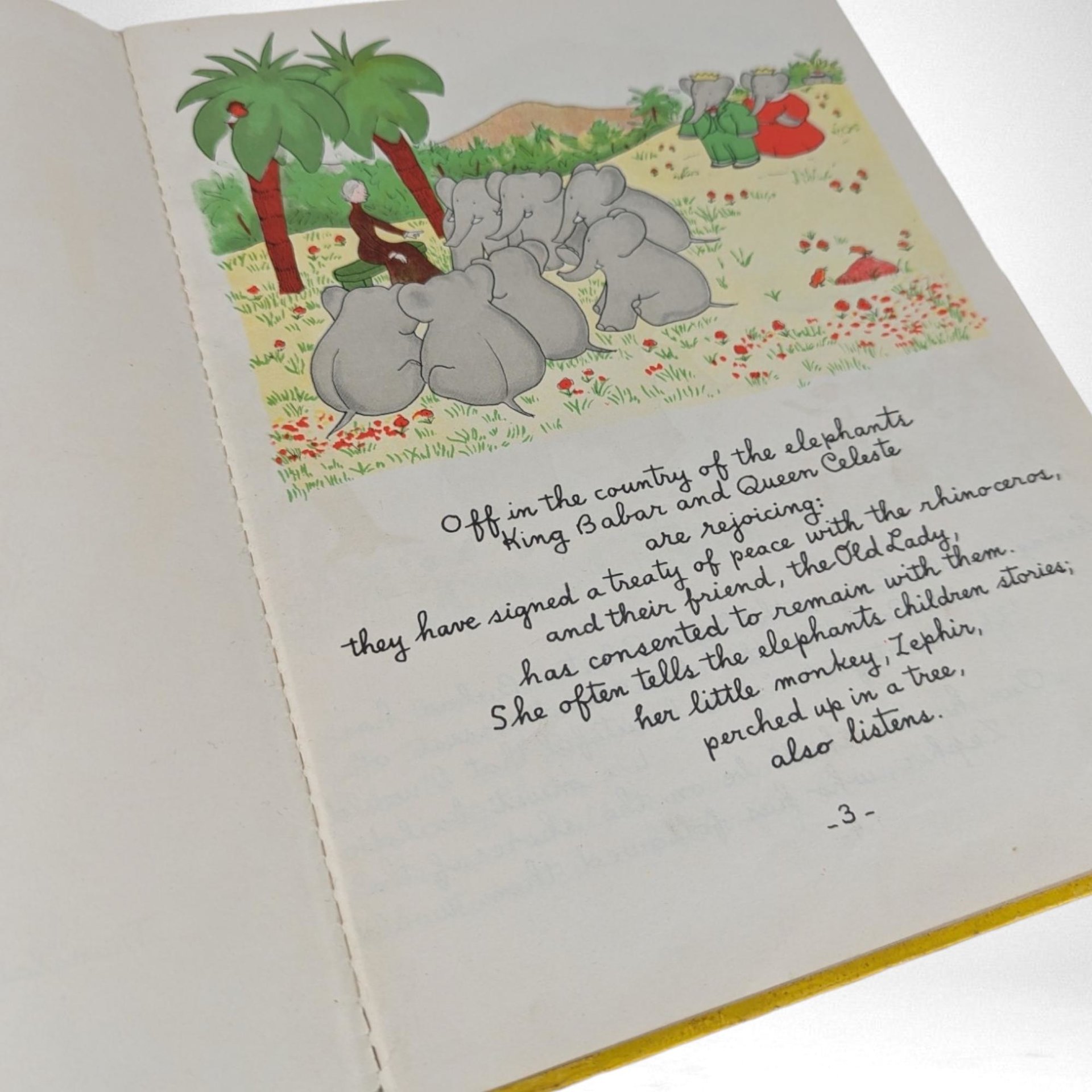 1935 Babar The King by Jean de Brunhoff | Vintage Children's Book | Illustrated Hardcover | Classic Children's Literature