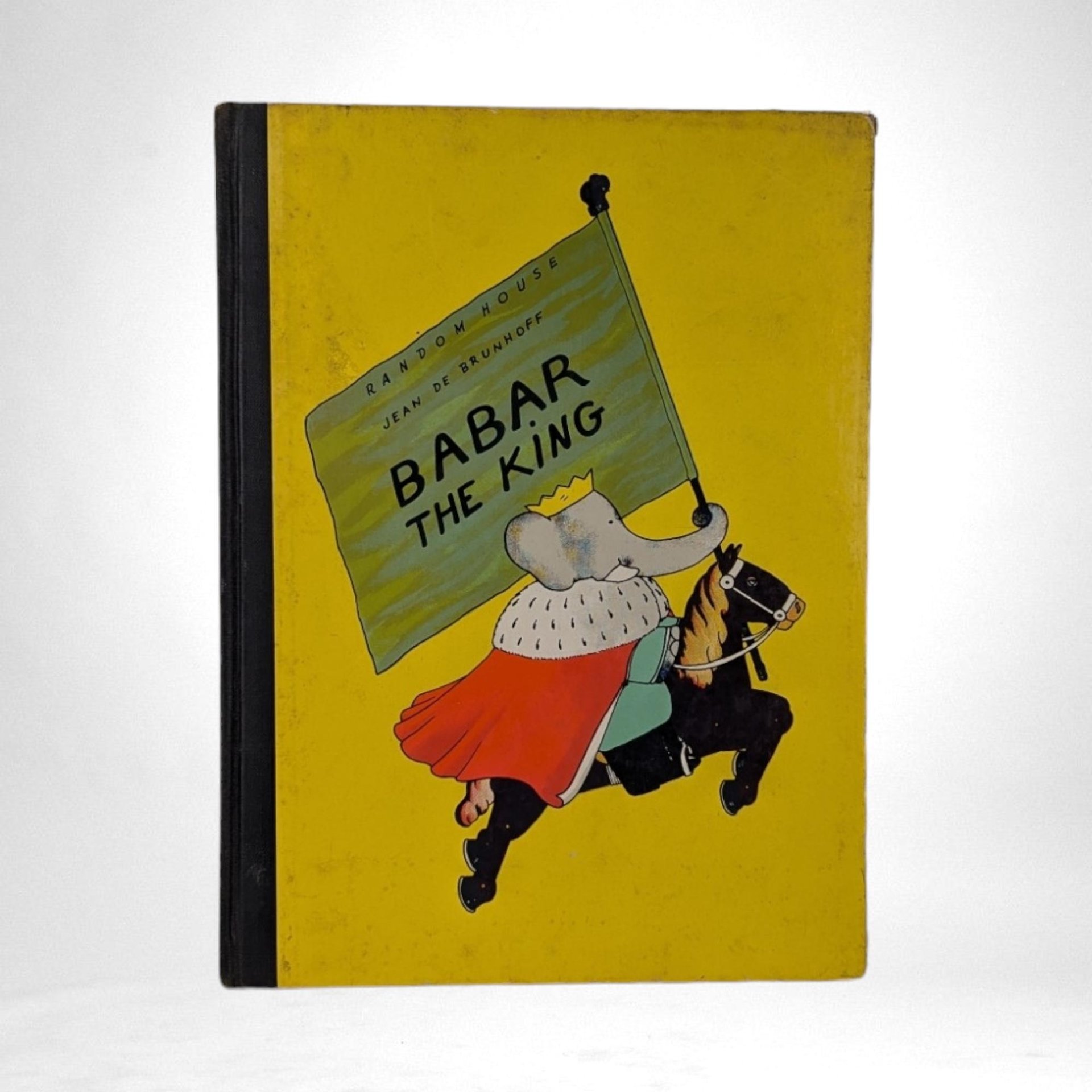 1935 Babar The King by Jean de Brunhoff | Vintage Children's Book | Illustrated Hardcover | Classic Children's Literature