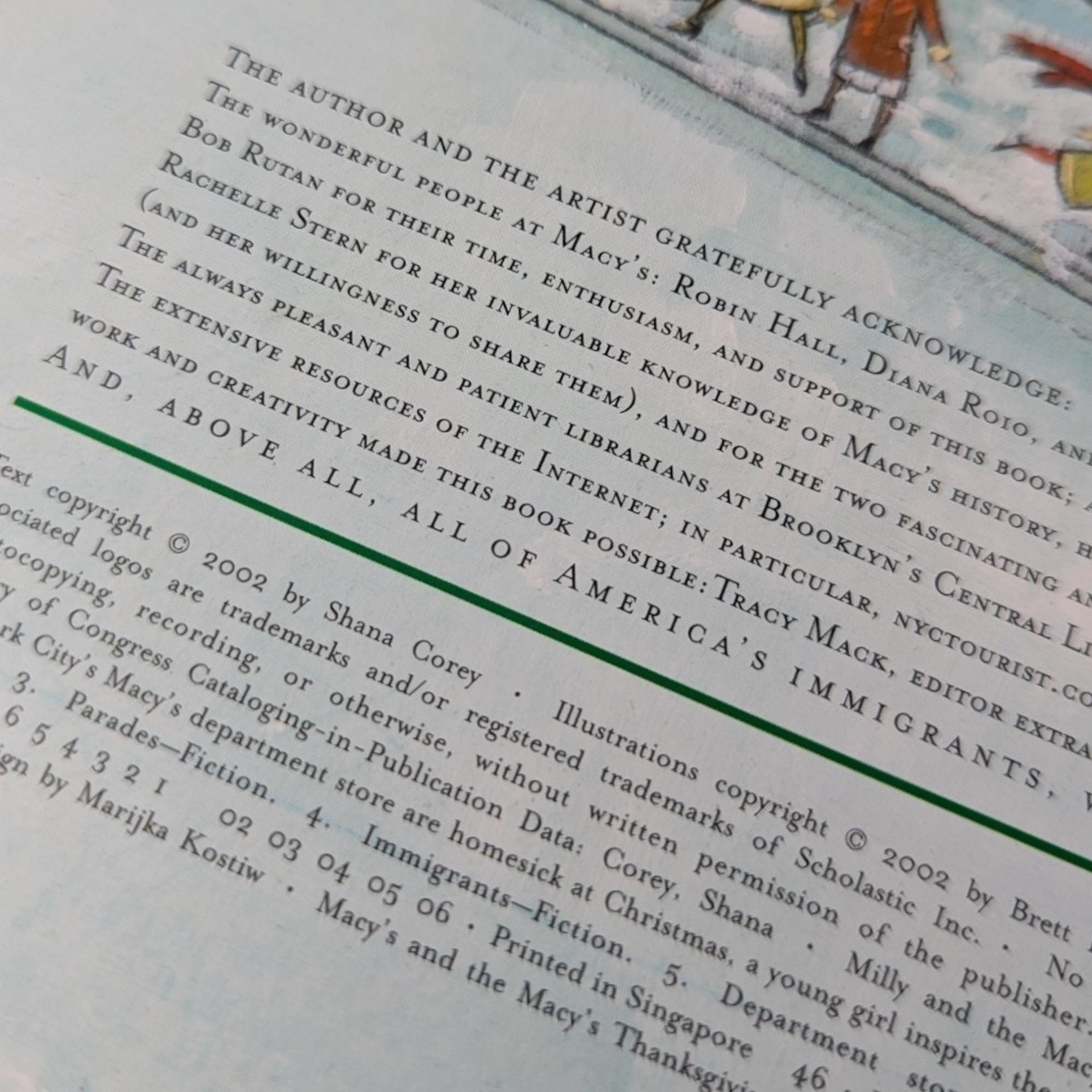 2002 Milly and the Macy's Parade, Shana Corey, Signed, Hardcover Children's Book, Thanksgiving Book, Illustrated by Brett Helquist