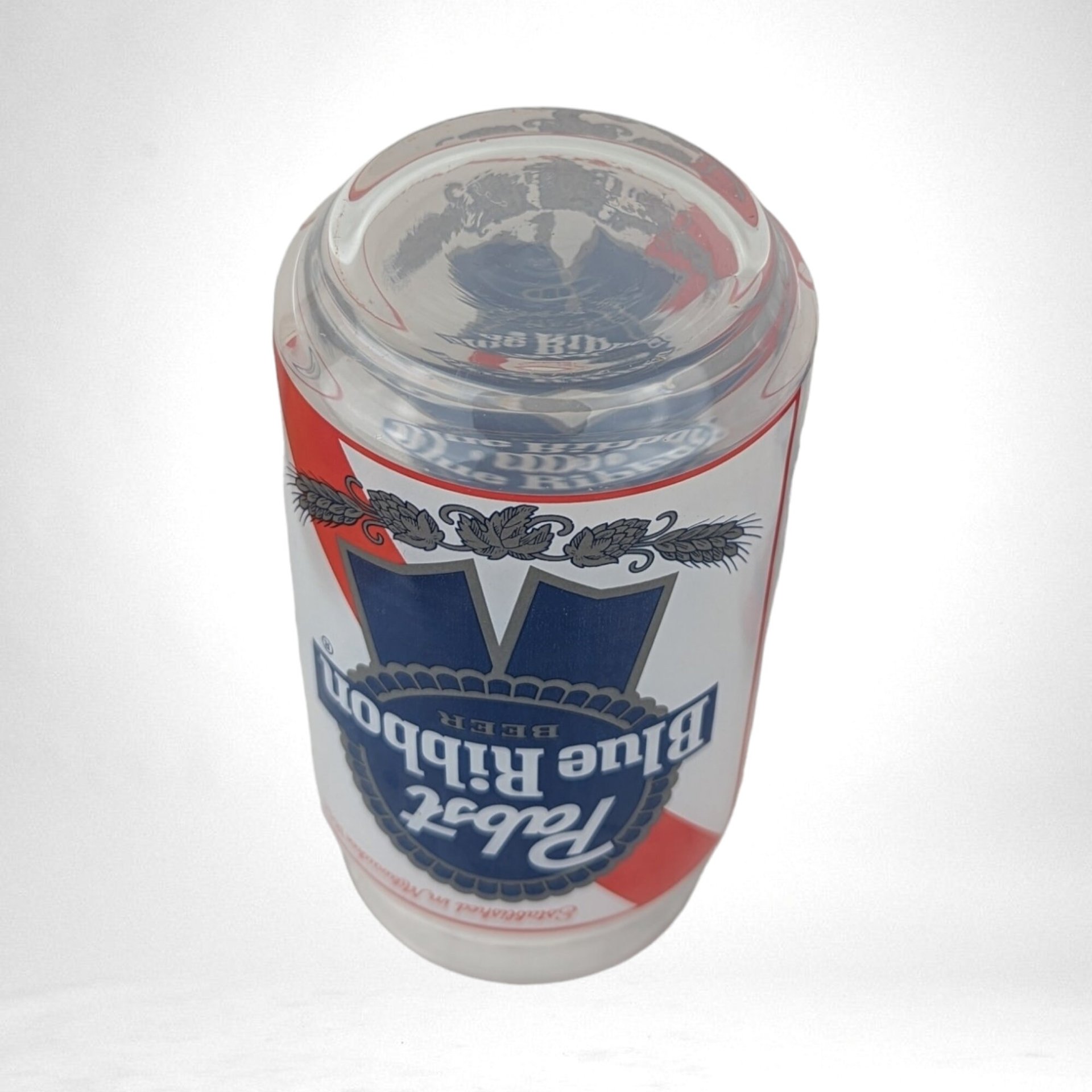 Vintage Pabst Blue Ribbon Beer Glasses, Pair, 5.5" Tall, Excellent Condition, Collectible Barware, Gift for Beer Lovers