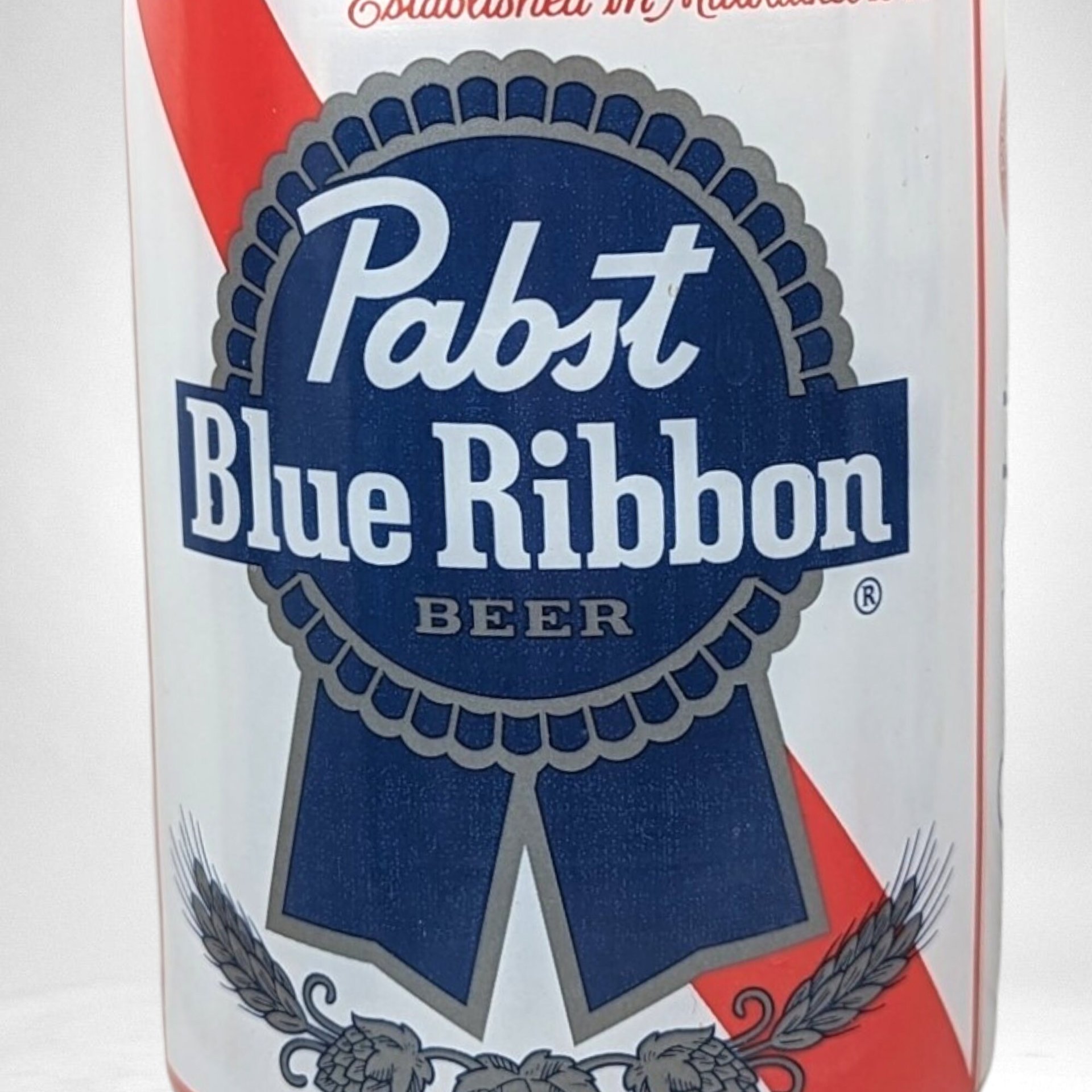 Vintage Pabst Blue Ribbon Beer Glasses, Pair, 5.5" Tall, Excellent Condition, Collectible Barware, Gift for Beer Lovers