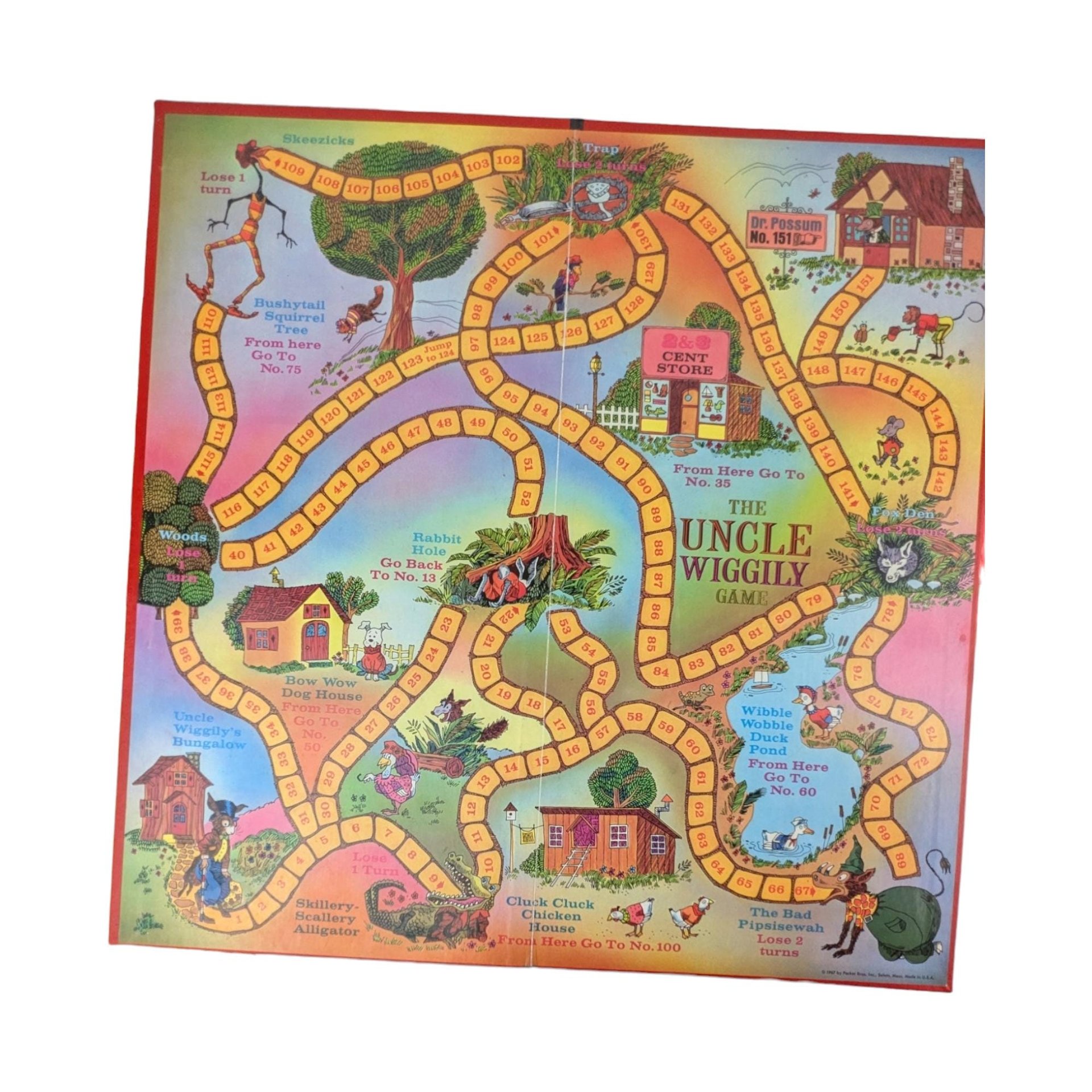 Vintage 1971 Parker Brothers Uncle Wiggily Game | Classic Family Board Game | Nostalgic Childhood Fun | Rare Collectible