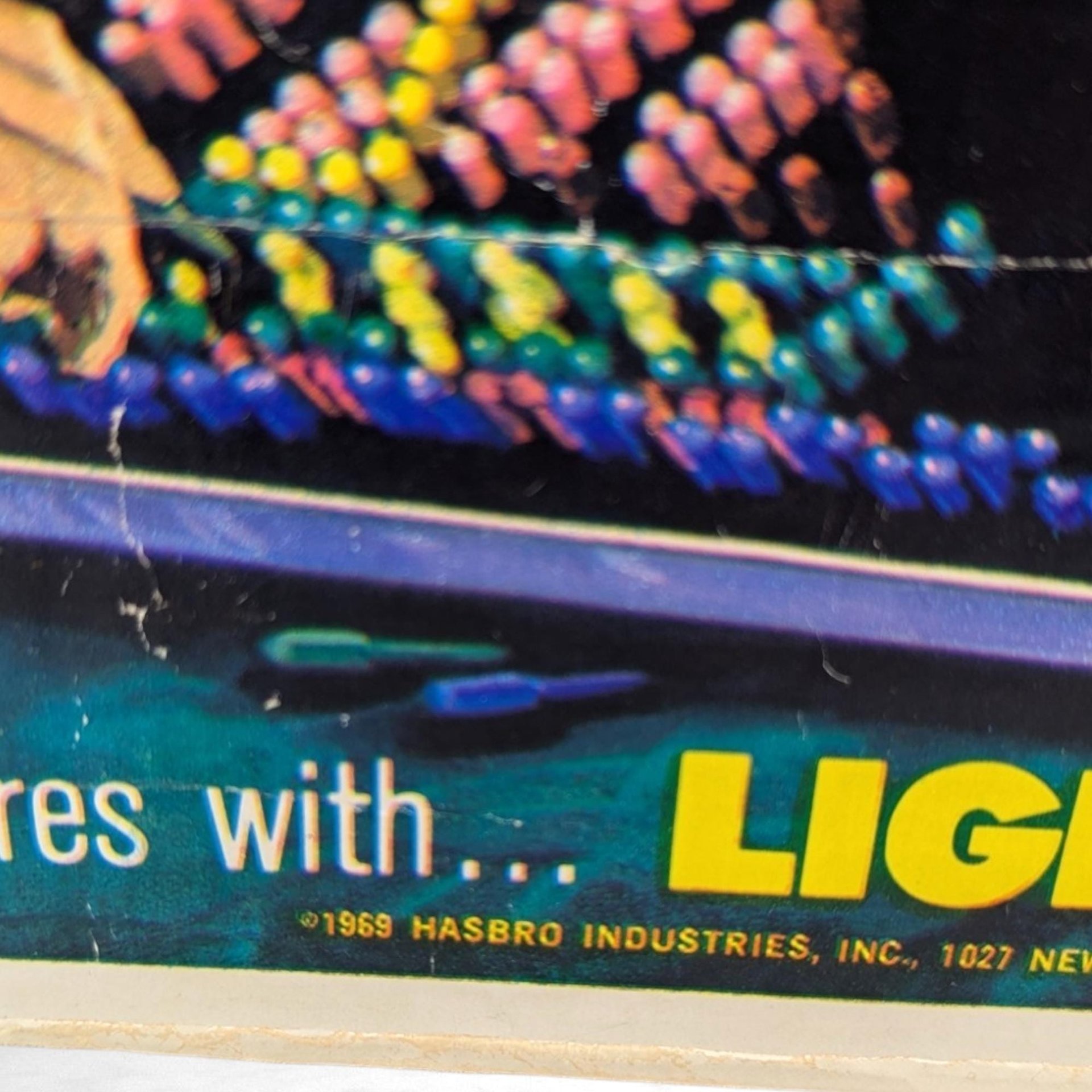 Vintage 1968 Hasbro Lite-Brite - Magic Screen, Glowing Art! - Complete with Extra Papers - Retro Toy