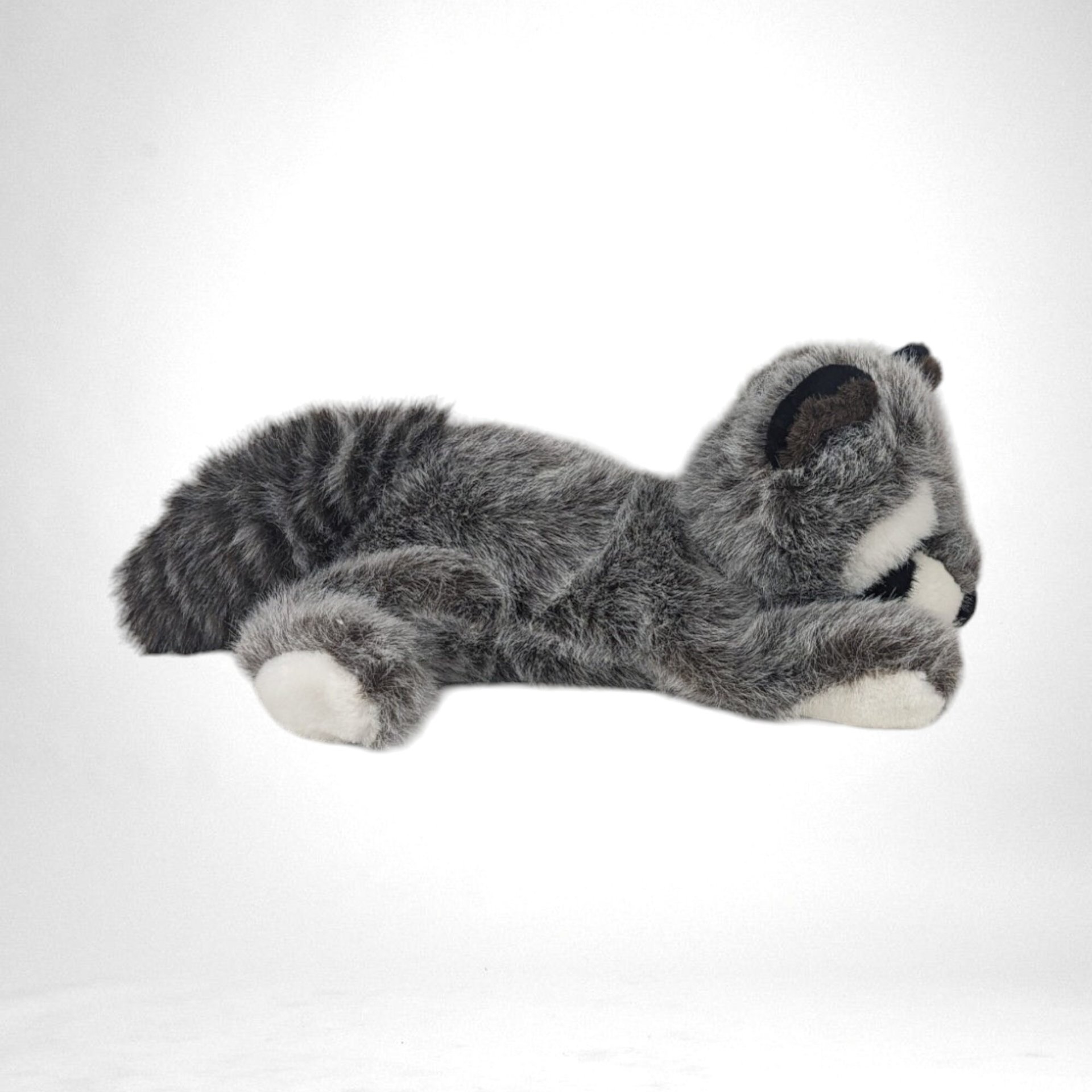 Vintage A&A Plush Raccoon, Gray Raccoon Stuffed Animal, Soft Toy, Collectible Plush, Woodland Creature Toy, Gift for Collector