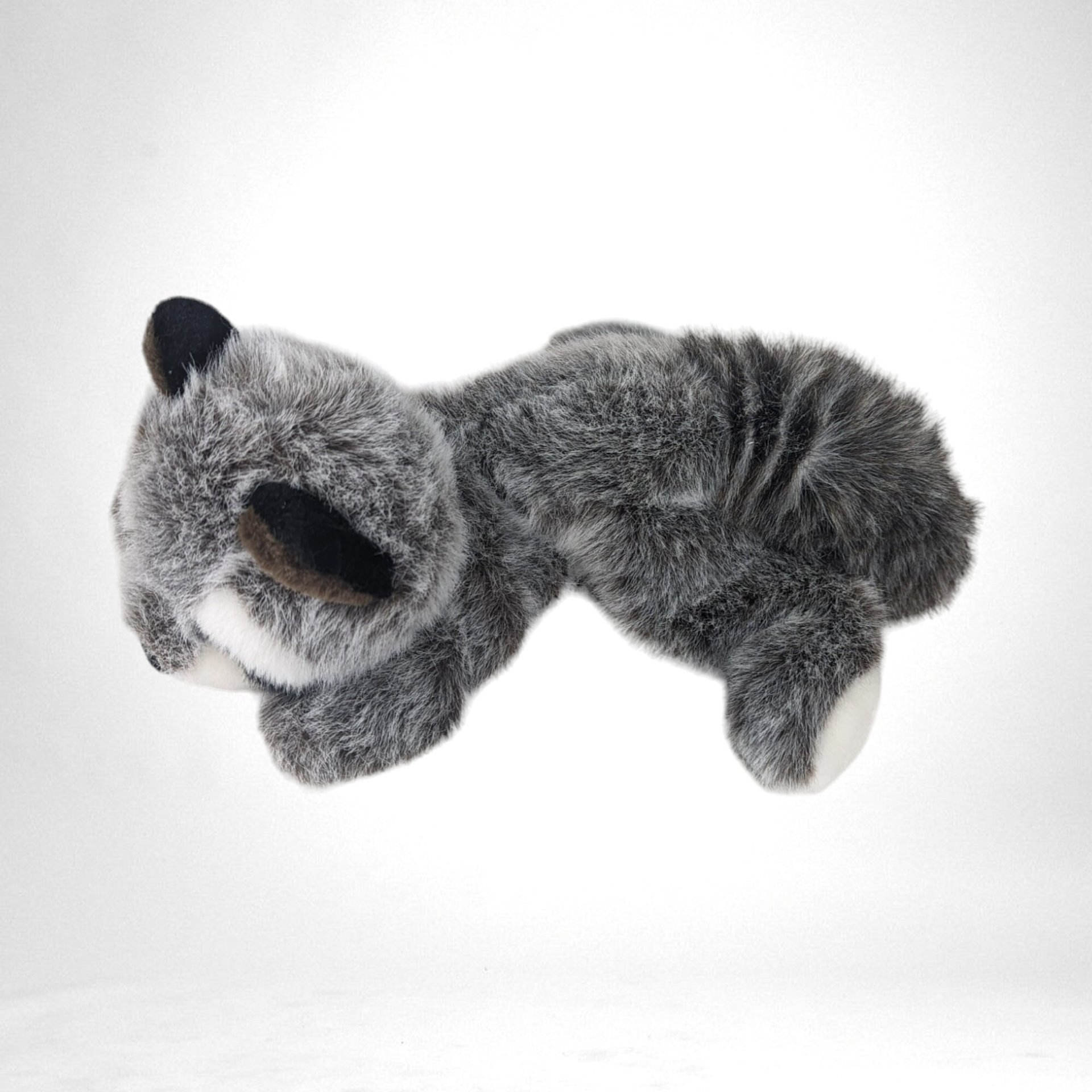 Vintage A&A Plush Raccoon, Gray Raccoon Stuffed Animal, Soft Toy, Collectible Plush, Woodland Creature Toy, Gift for Collector