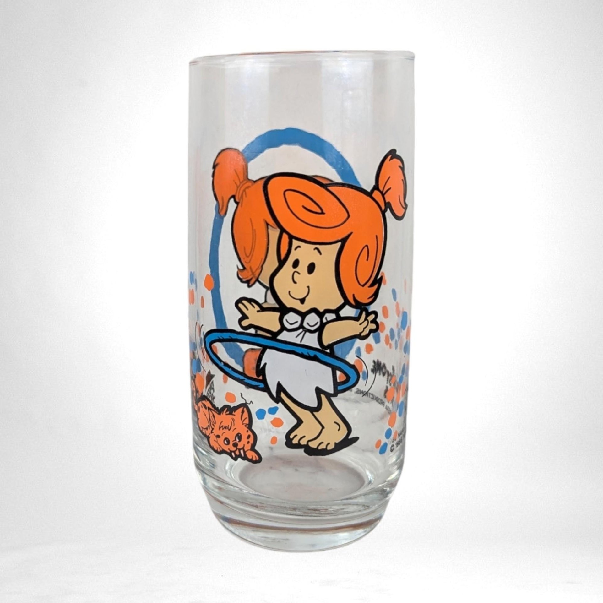 Set of 4 1986 Pizza Hut Flinstones Kids Glasses