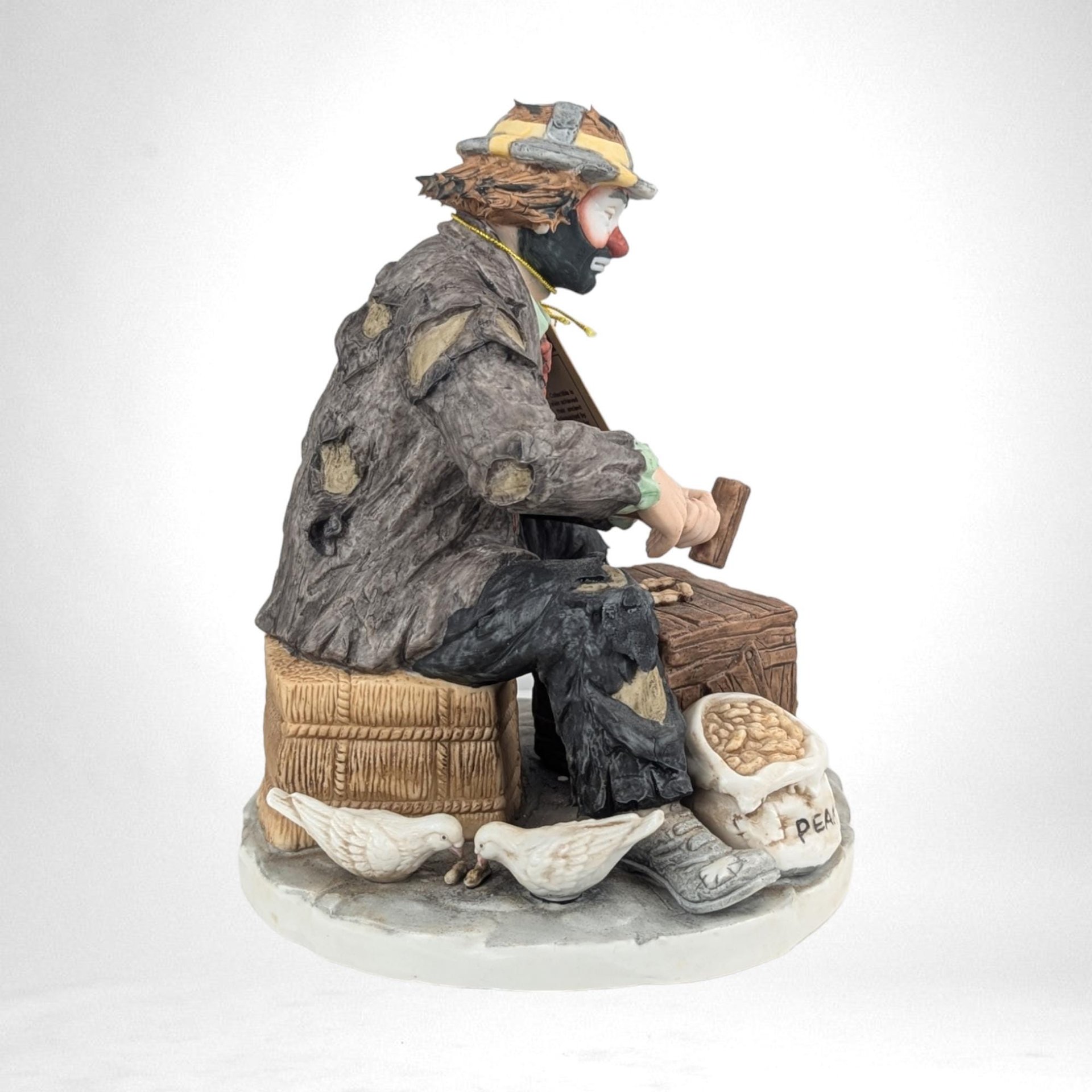SIGNED Emmett Kelly Jr. Peanut Butter Figurine, Limited Edition, Clown Collectible, Vintage 1984