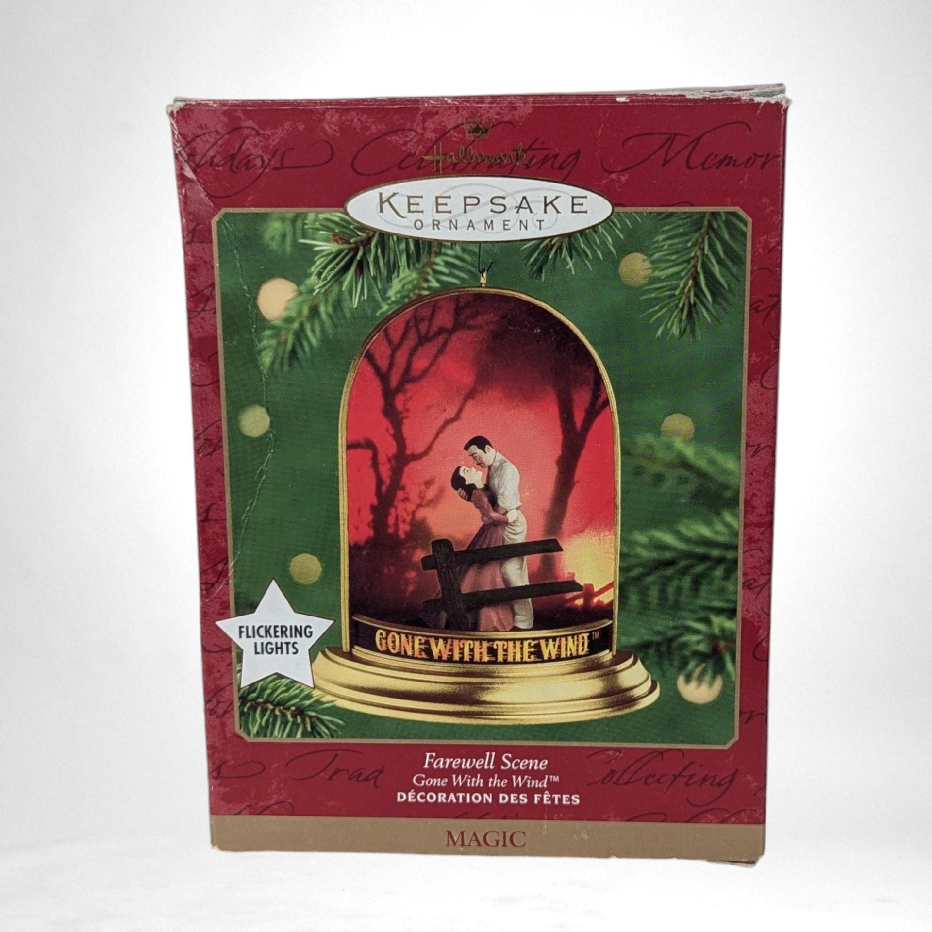 2000 Hallmark Gone with the Wind Farewell Scene Ornament - Vintage Holiday Decor, Classic Movie Collectible, Keepsake Ornament