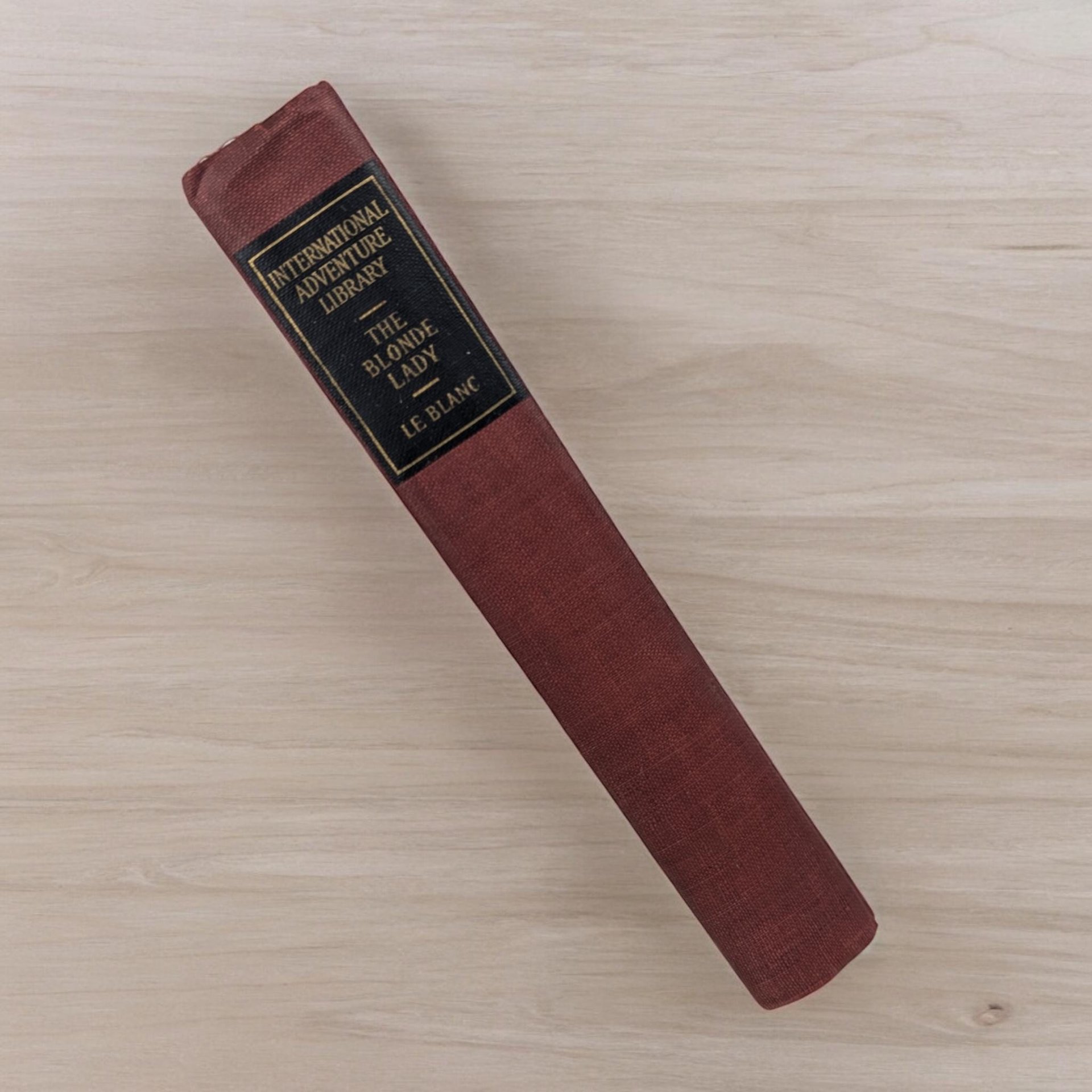 1910 The Blonde Lady, Maurice Leblanc,  Antique Book,  Arsène Lupin, International Adventure Library,  Gift for Book Lover