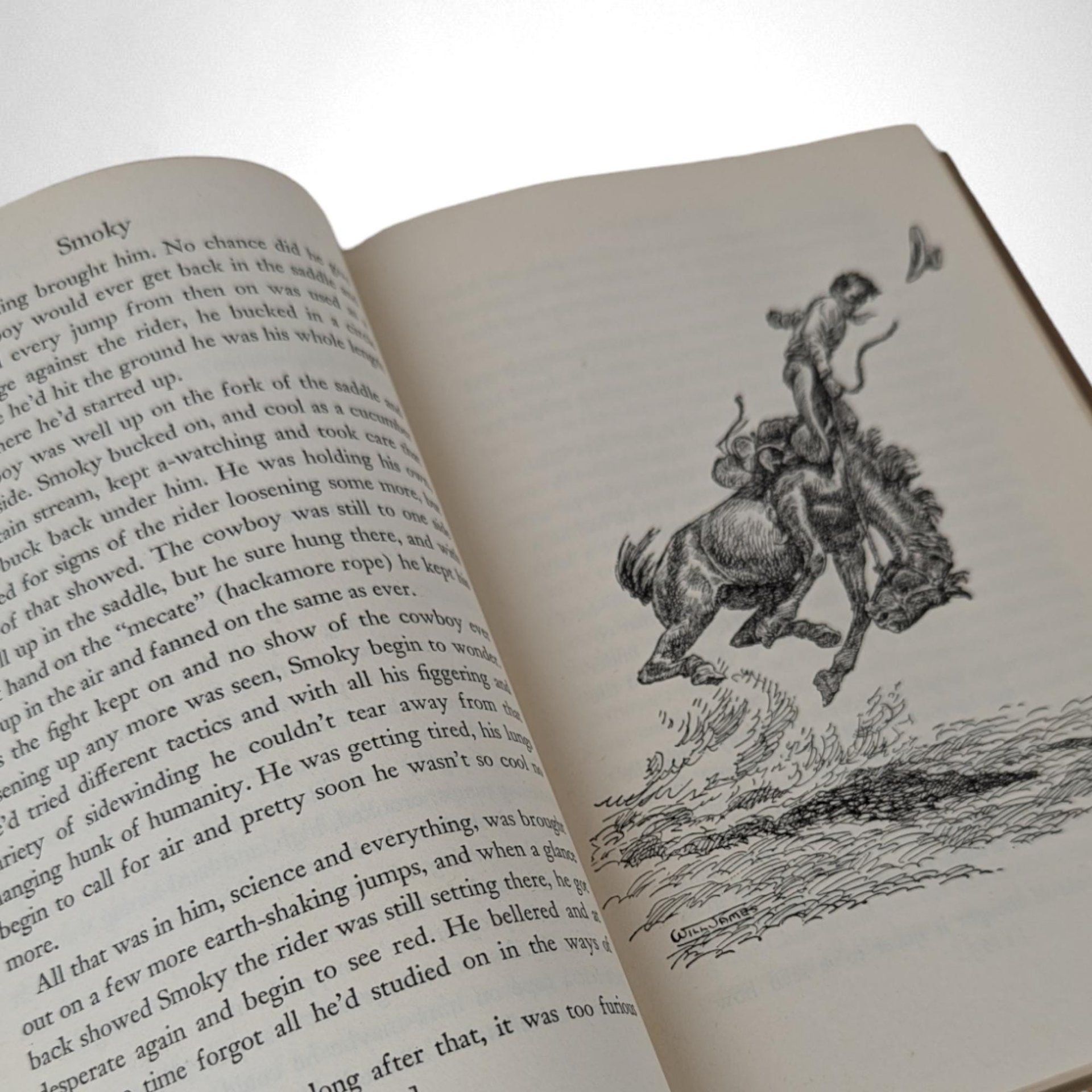 1929 Smoky The Cowhorse by Will James, Hardcover – Rare Vintage Western Classic for Collectors