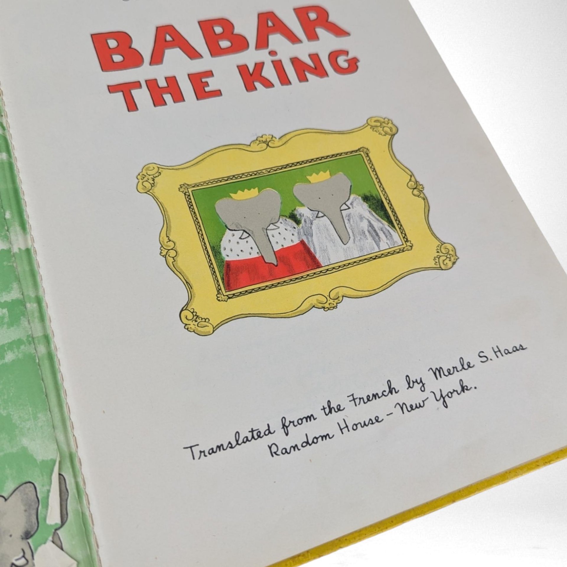 1935 Babar The King by Jean de Brunhoff | Vintage Children's Book | Illustrated Hardcover | Classic Children's Literature