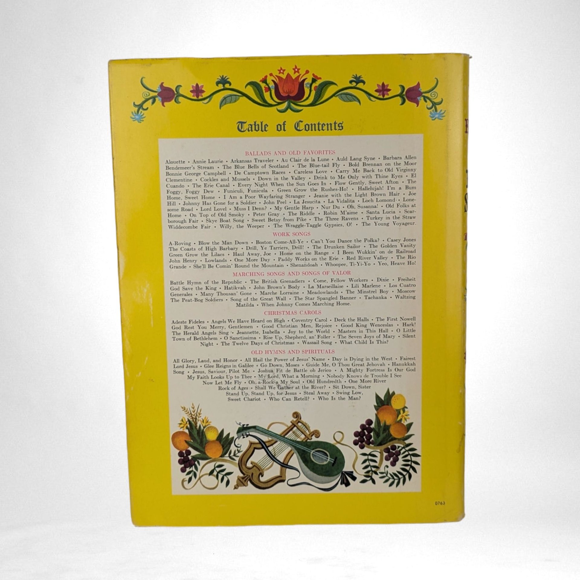 Vintage Fireside Book of Folk Songs | Hardcover Music Book | Classic American Folk Music | Collectible Songbook