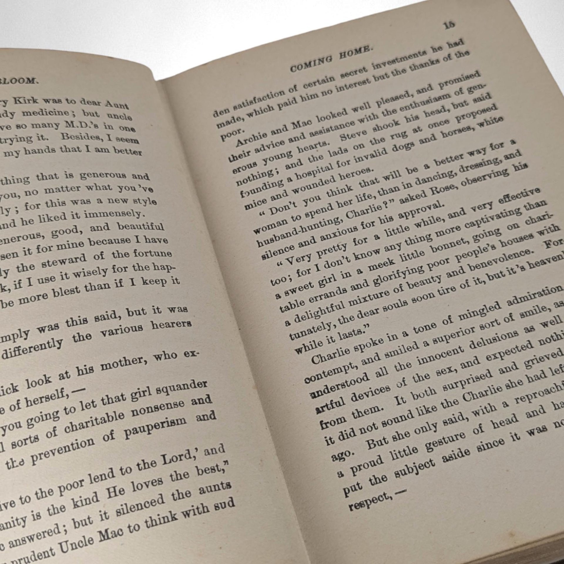 Antique 1908 Hardcover | "Rose in Bloom" by Louisa May Alcott | Little Women Series