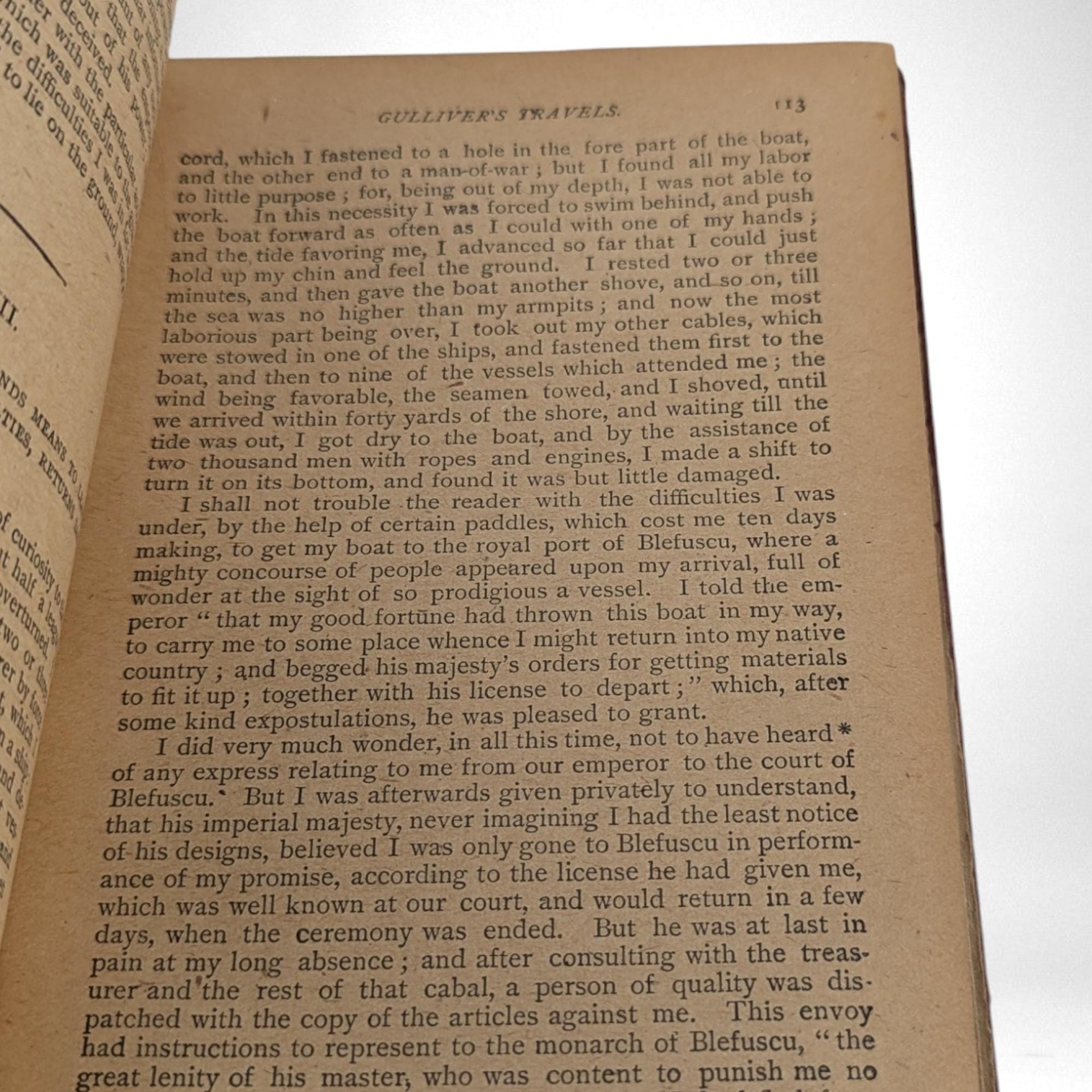 Rare Antique "Gulliver's Travels" by Jonathan Swift | 1800s Hardcover