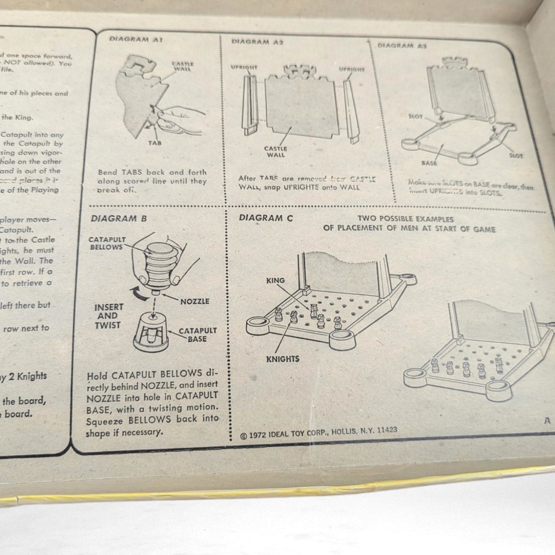 Vintage 1972 Ideal Battleboard Game | Complete | Strategy Game |  Two Player Game | 1970s Toy |  Family Game Night