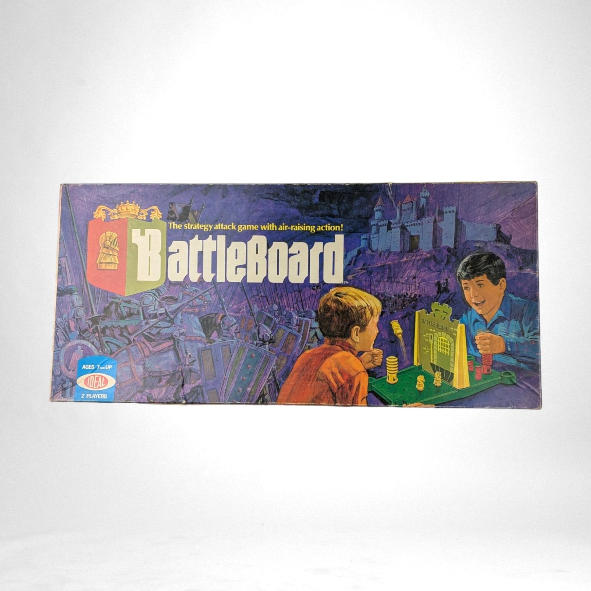 Vintage 1972 Ideal Battleboard Game | Complete | Strategy Game |  Two Player Game | 1970s Toy |  Family Game Night