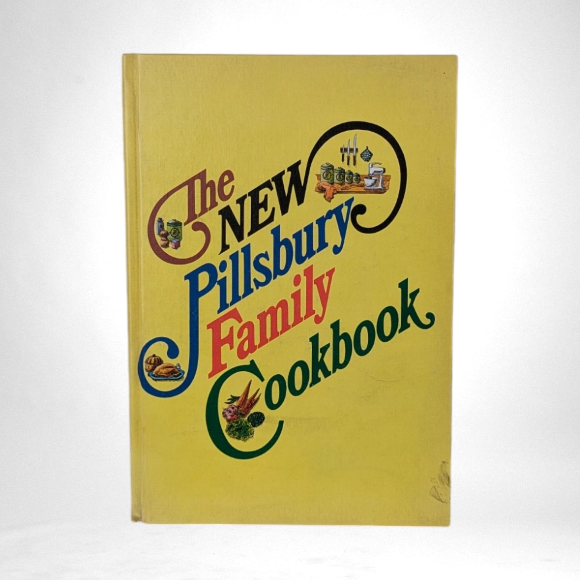 Vintage 1974 The New Pillsbury Family Cookbook - Hardcover, Classic Recipes, Retro Kitchen Decor