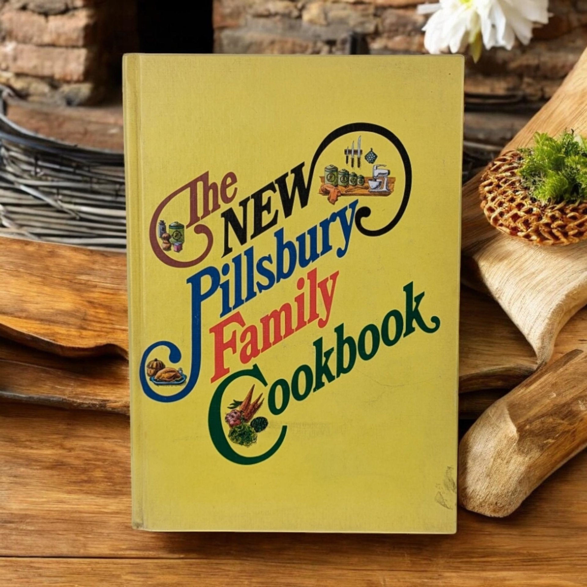 Vintage 1974 The New Pillsbury Family Cookbook - Hardcover, Classic Recipes, Retro Kitchen Decor