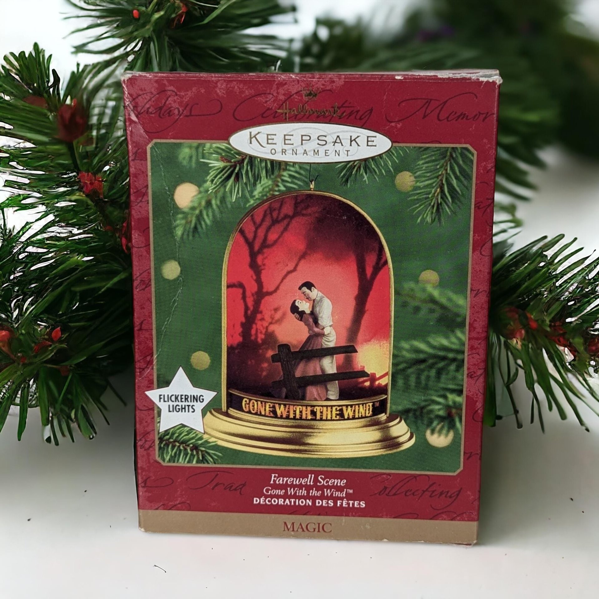 2000 Hallmark Gone with the Wind Farewell Scene Ornament - Vintage Holiday Decor, Classic Movie Collectible, Keepsake Ornament