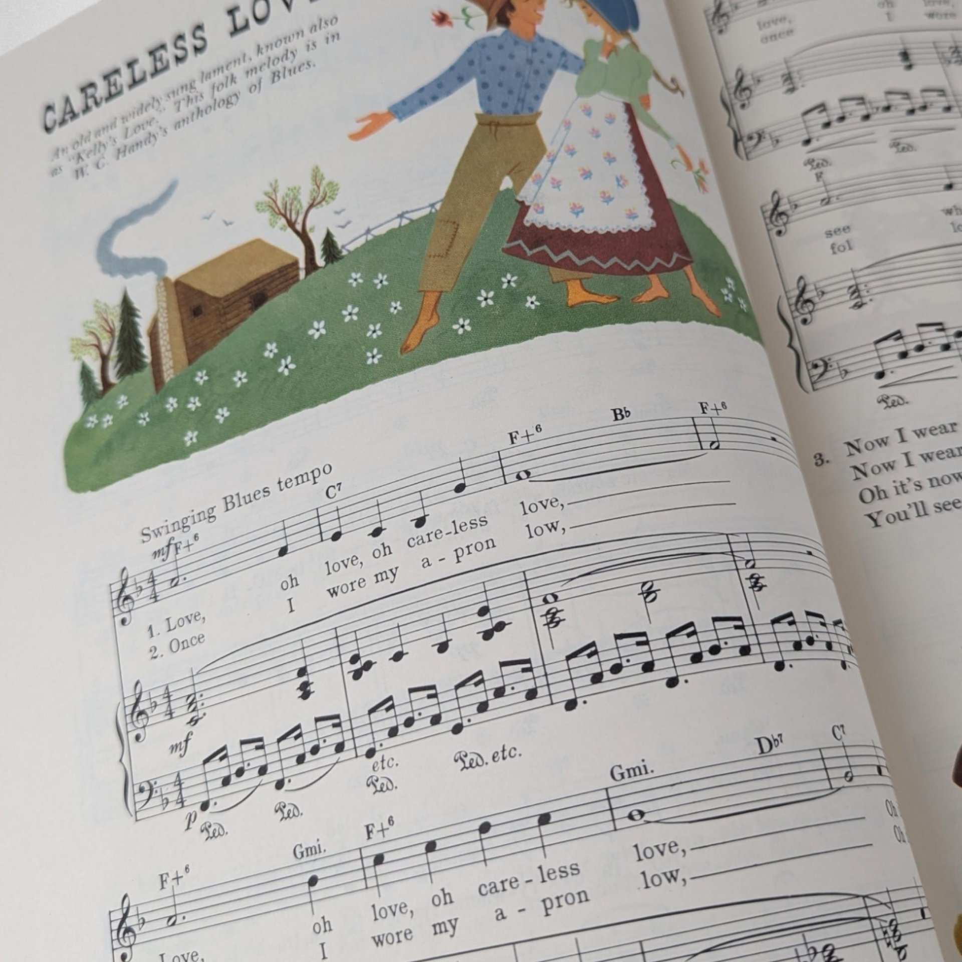 Vintage Fireside Book of Folk Songs | Hardcover Music Book | Classic American Folk Music | Collectible Songbook