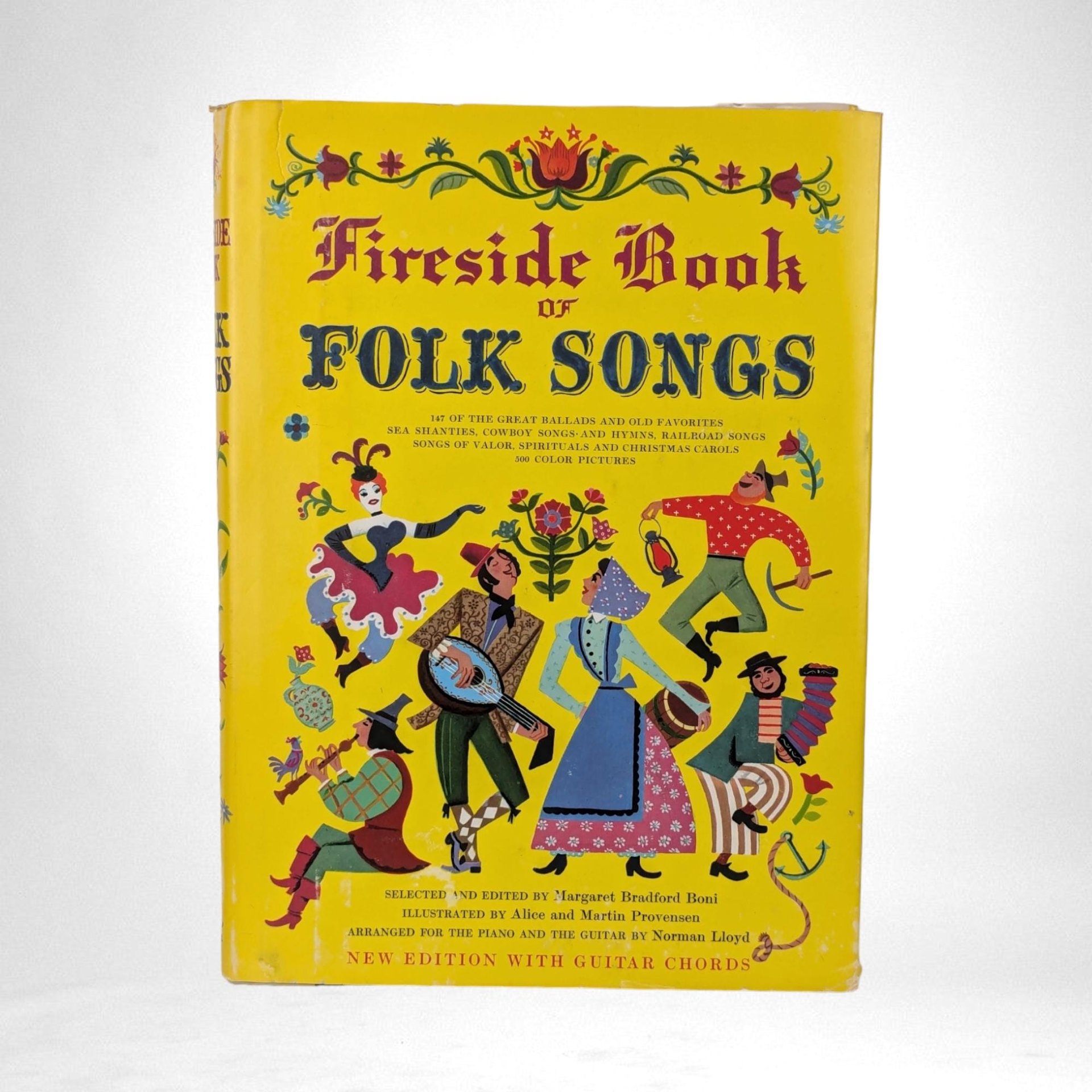 Vintage Fireside Book of Folk Songs | Hardcover Music Book | Classic American Folk Music | Collectible Songbook