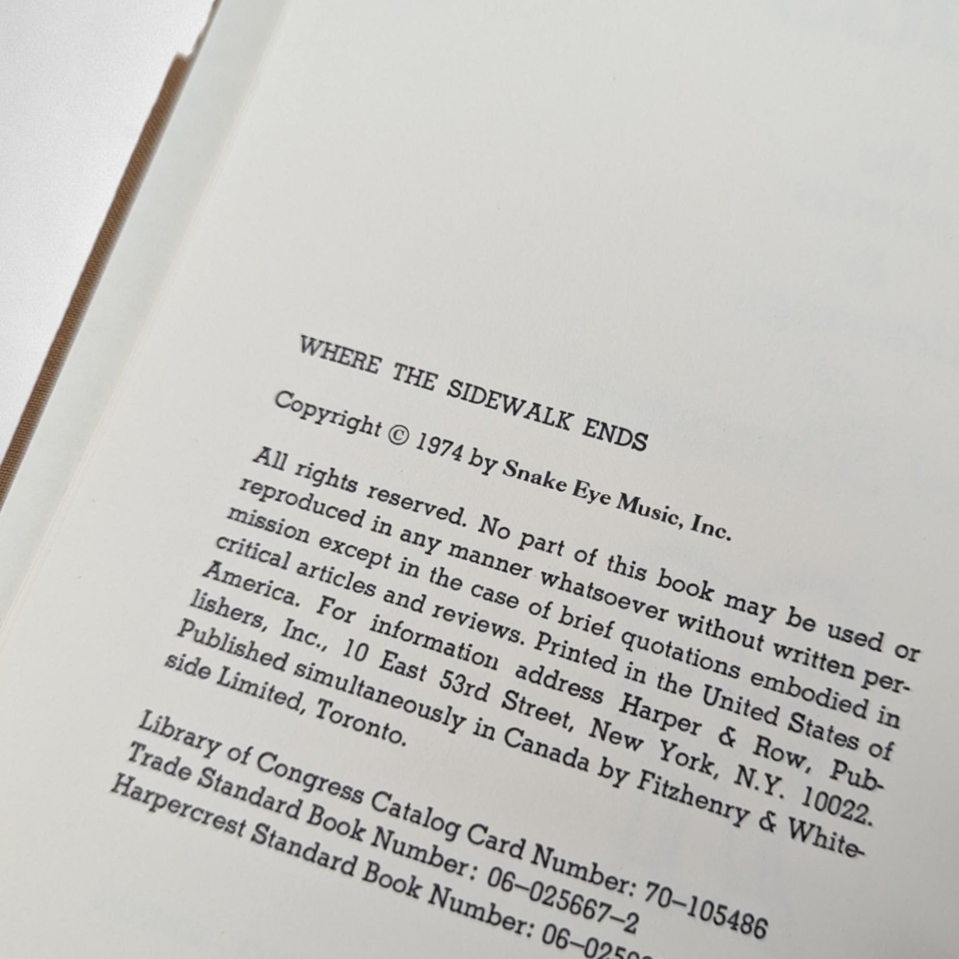 1974 Where the Sidewalk Ends by Shel Silverstein – Vintage Hardcover Poetry Book for Collectors & Fans