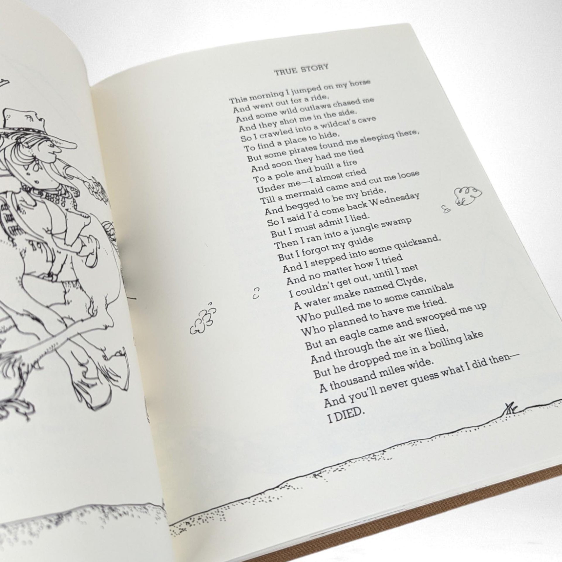 1974 Where the Sidewalk Ends by Shel Silverstein – Vintage Hardcover Poetry Book for Collectors & Fans