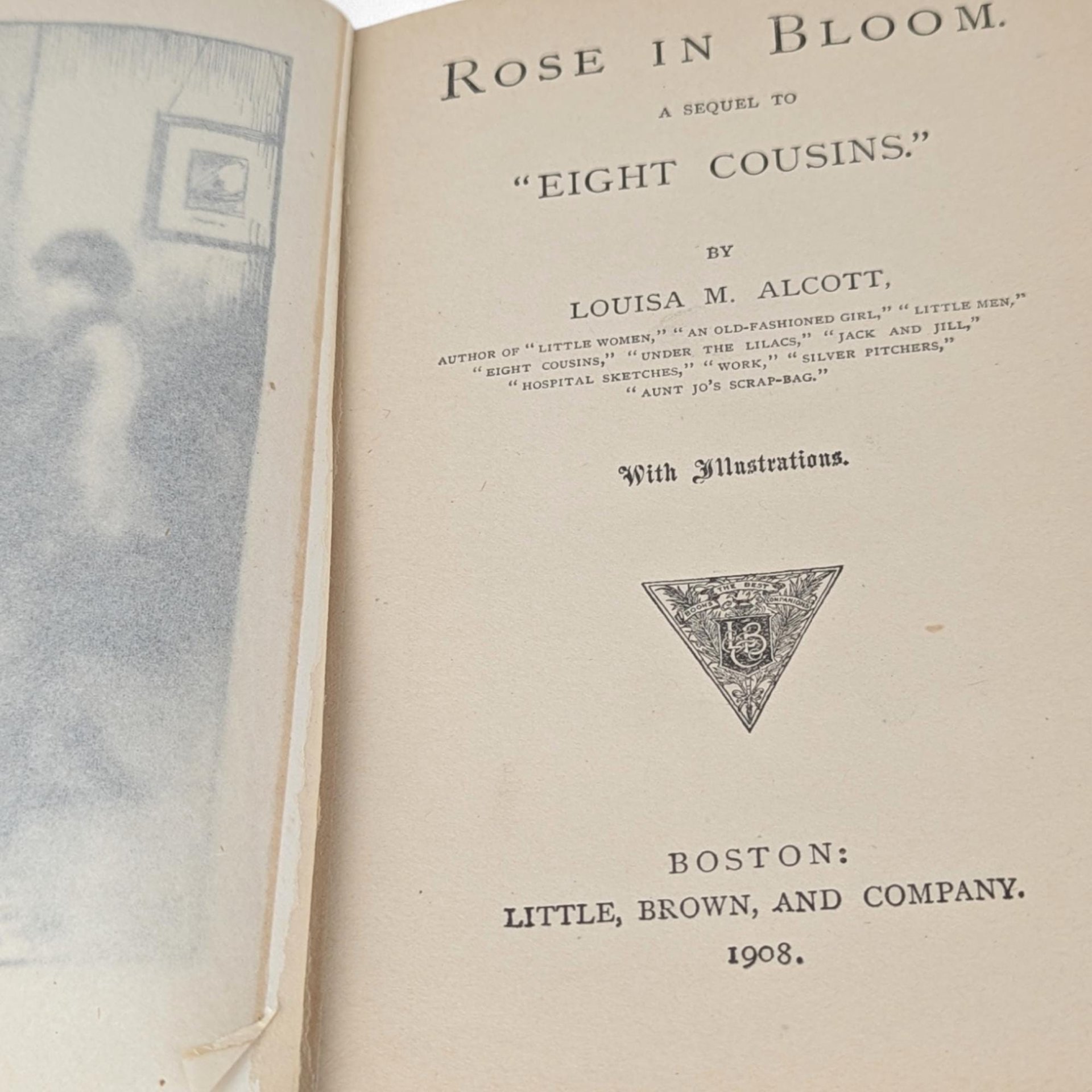 Antique 1908 Hardcover | "Rose in Bloom" by Louisa May Alcott | Little Women Series