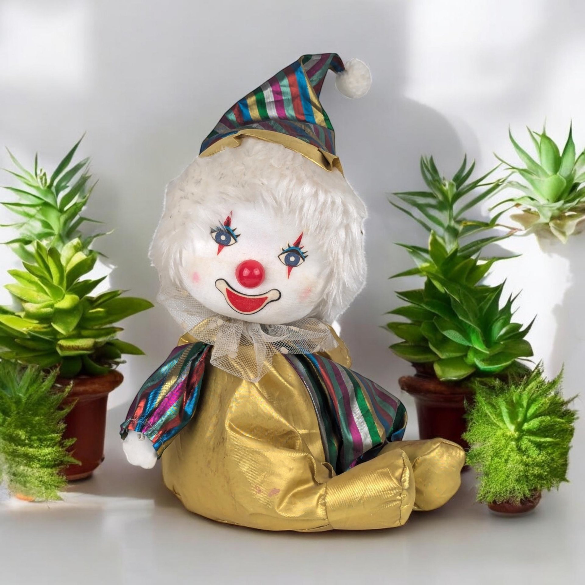 1985 Regency Wind Up Clown Musical, Animated Doll