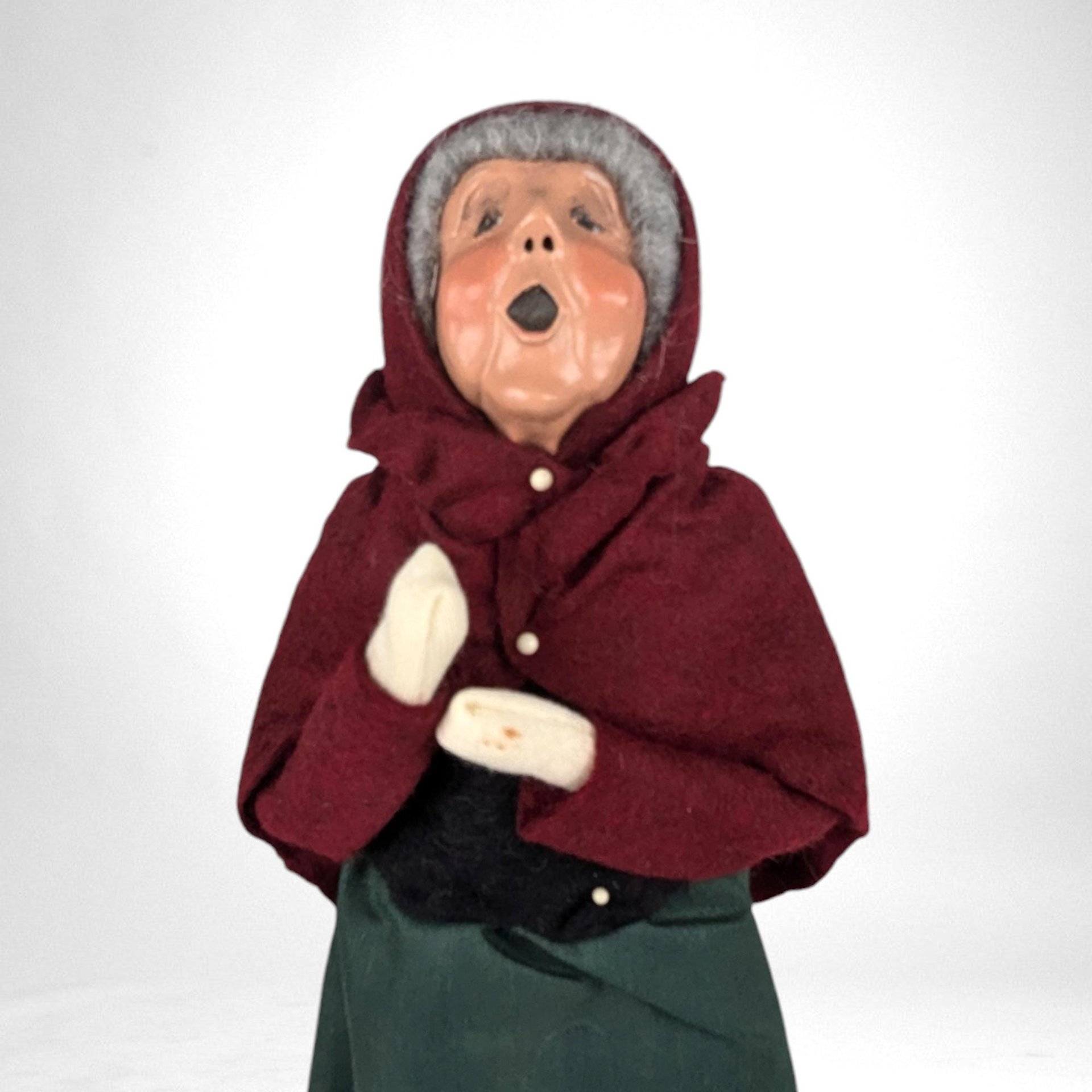 Rare 1989 Byers' Choice Caroler Figure with Stand - Christmas Decor & Collector's Item