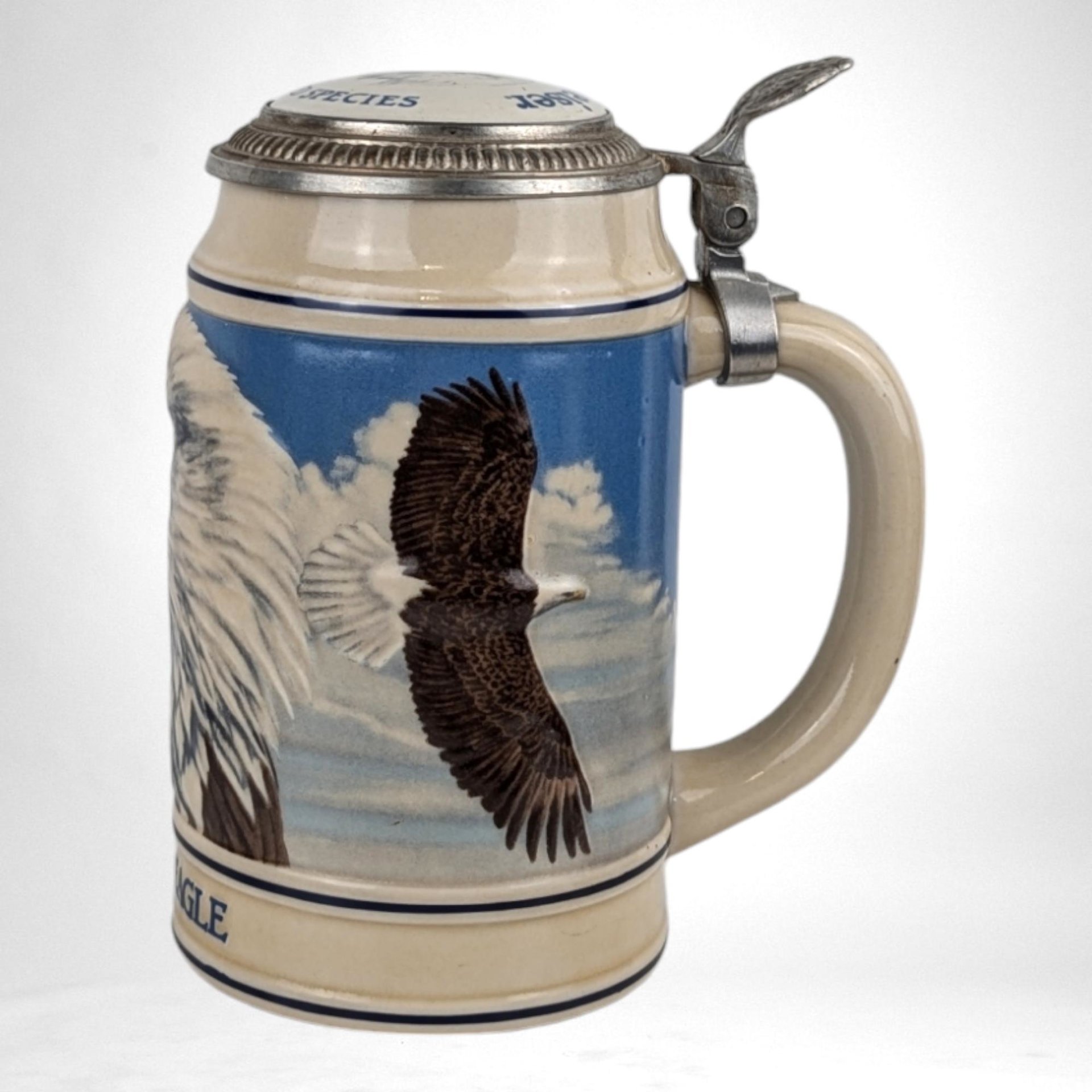 Vintage 1989 Budweiser Anheuser Busch Bald Eagle Stein | Collectible Beer Stein | Americana Decor