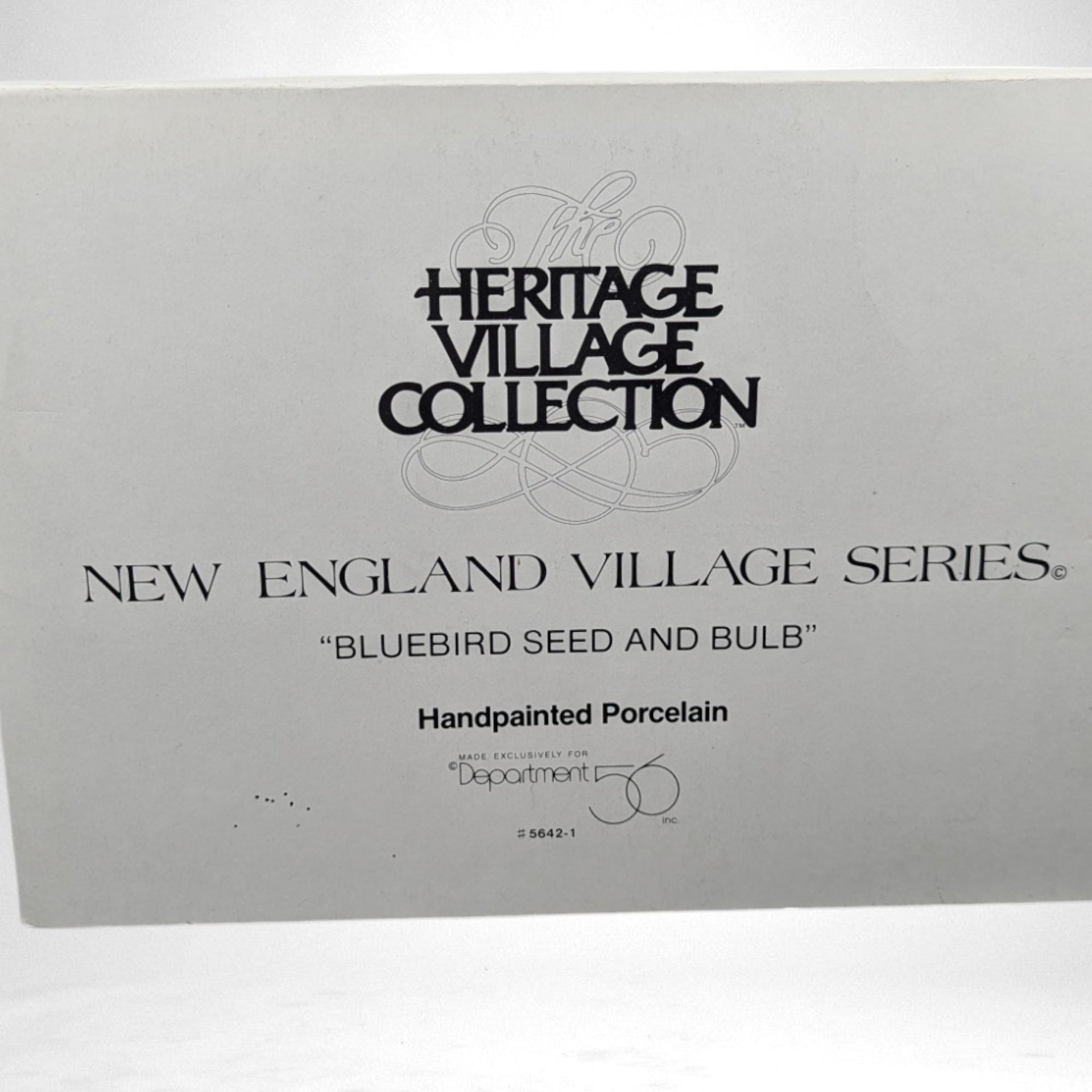Vintage 1992 Dept 56 New England Village Bluebird Seed & Bulb | Light Up Building | Christmas Village Decor