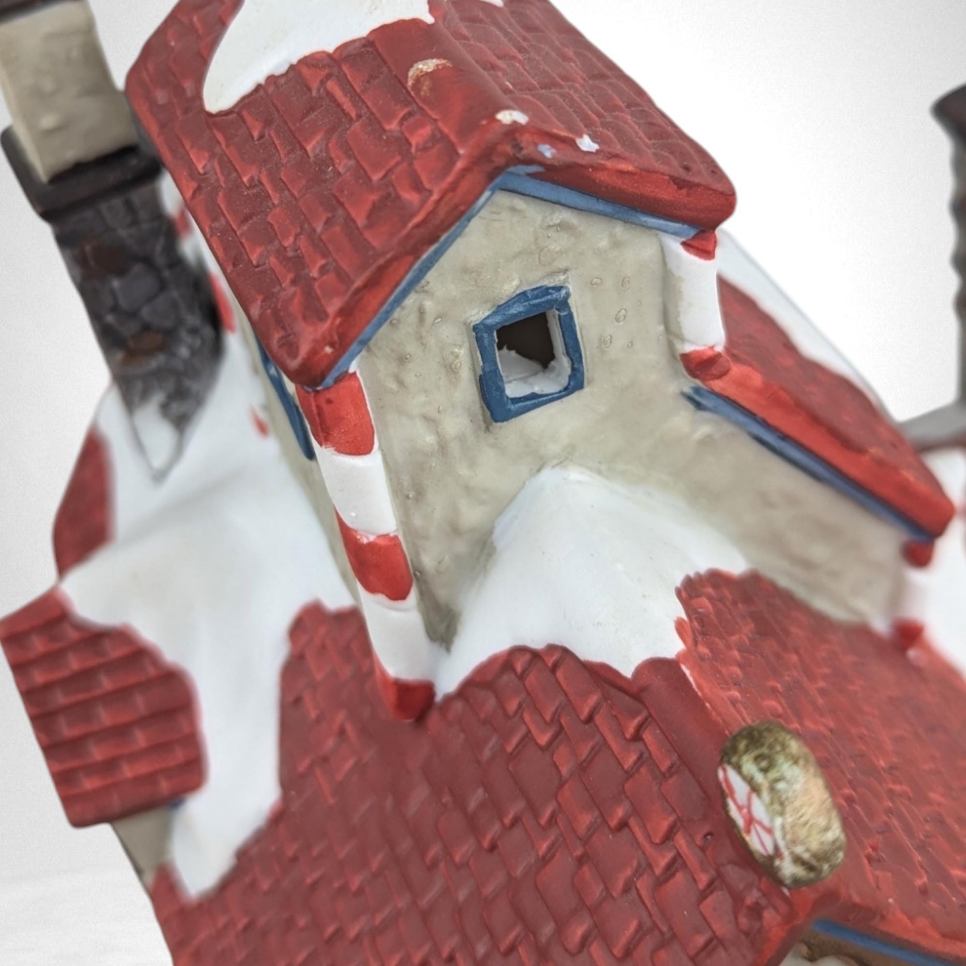 Vintage 2002 St. Nicholas Square Sprinkles Candy Factory Village House with Light - Christmas Decor