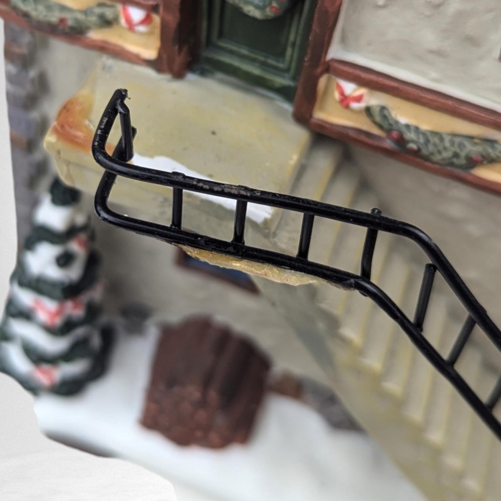 Vintage 2002 St. Nicholas Square Sprinkles Candy Factory Village House with Light - Christmas Decor