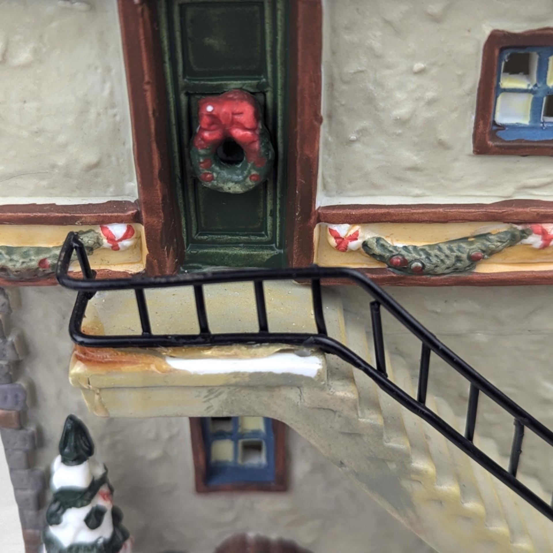Vintage 2002 St. Nicholas Square Sprinkles Candy Factory Village House with Light - Christmas Decor