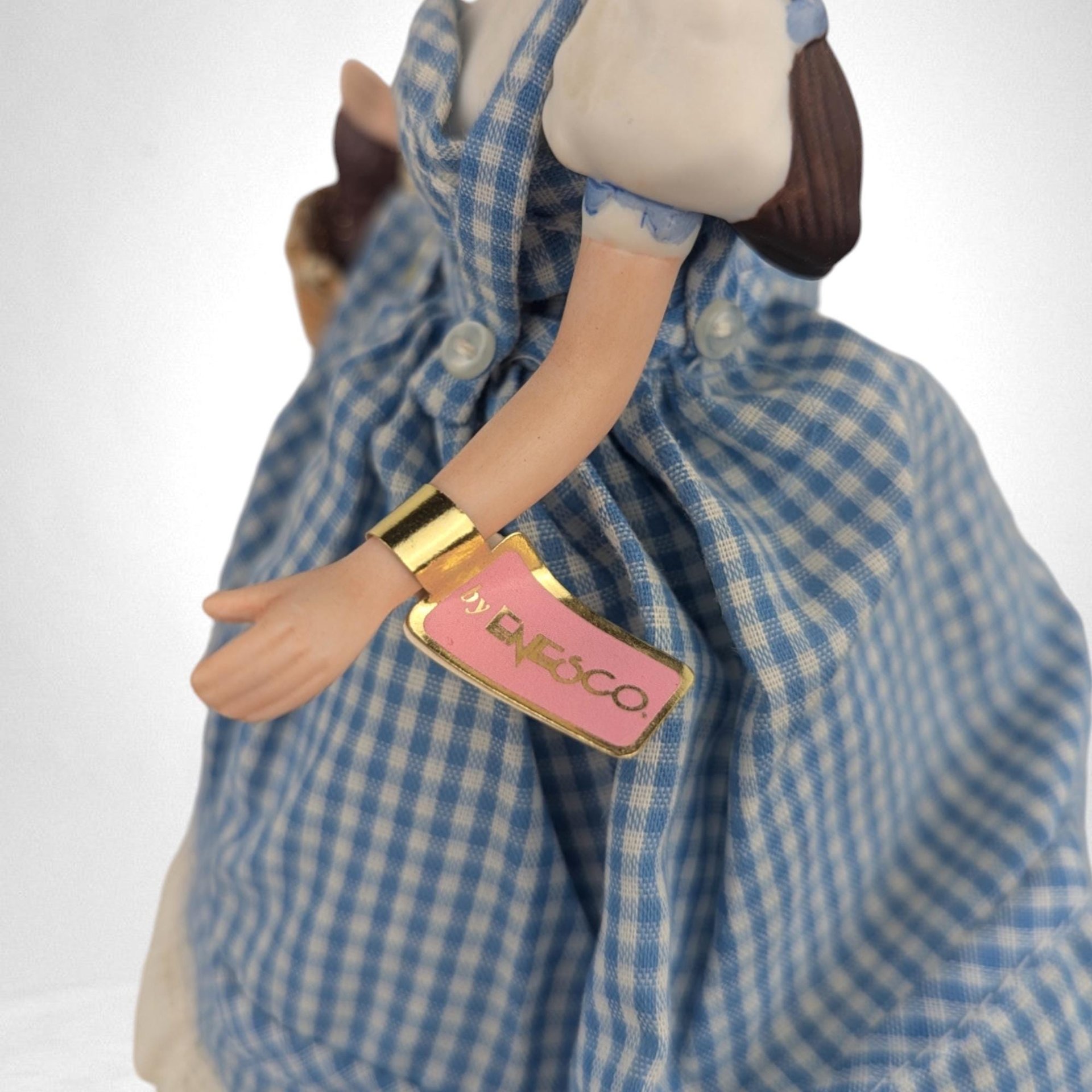Vintage 1996 Enesco Barbie as Dorothy Music Box - Wizard of Oz, Ceramic Figurine, Collectible
