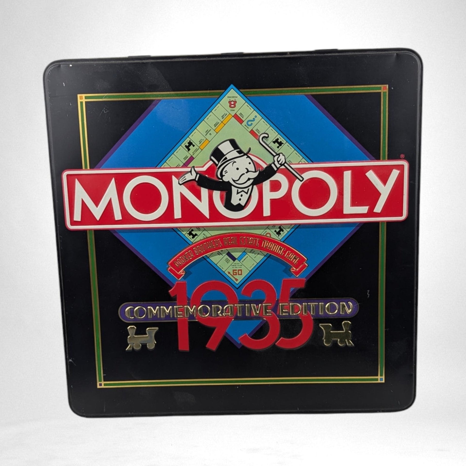 Vintage 1985 Parker Brothers Monopoly 1935 Commemorative Edition | Complete in Tin | Retro Board Game | Collector's Item
