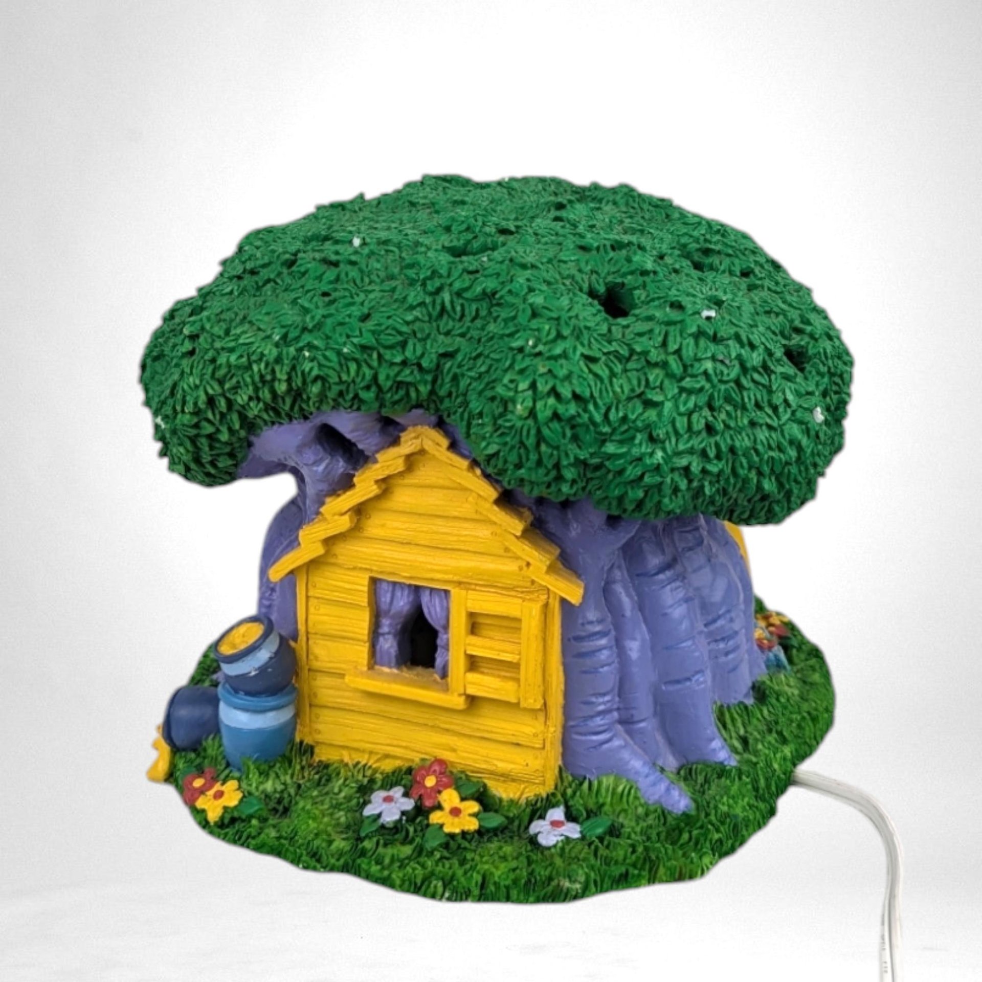 Vintage Disney Winnie the Pooh Mr. Sanders Treehouse Night Light - Retro Nursery Decor