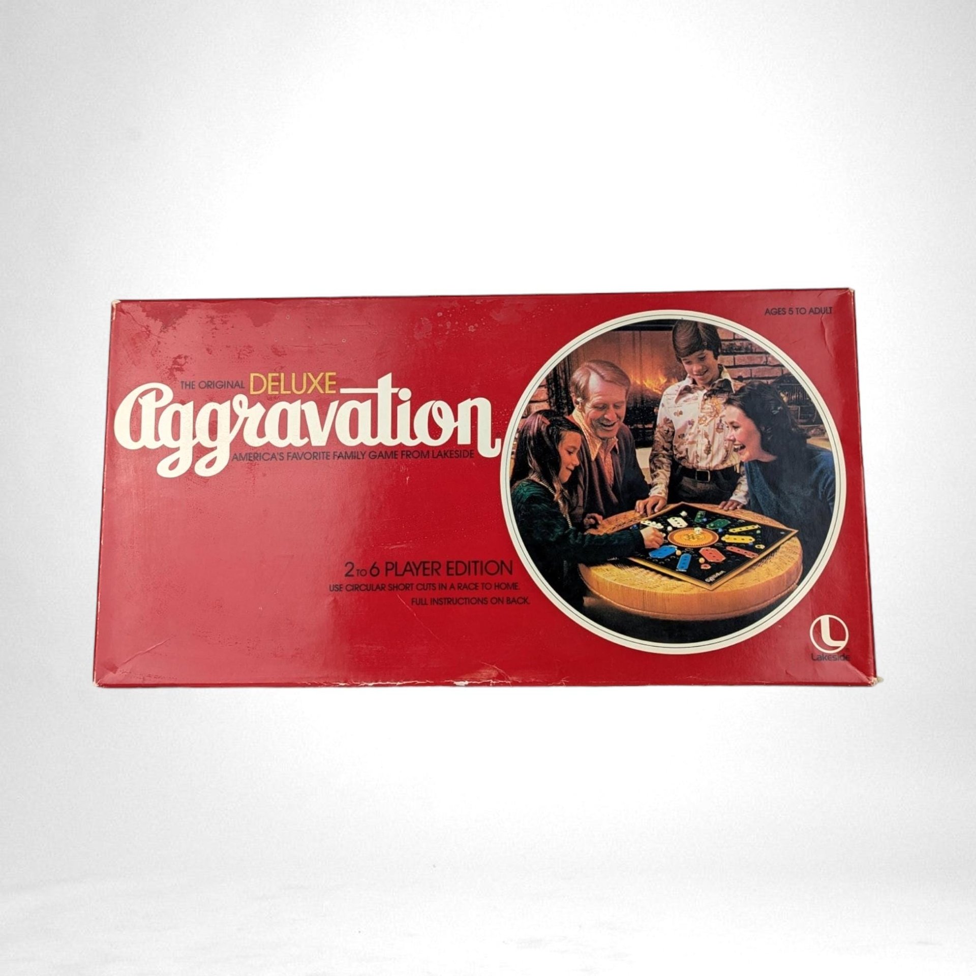 Vintage Lakeside Deluxe Aggravation Game | Complete with Instructions | Retro Board Game | Family Game Night | 70s Game | Gift for Collector