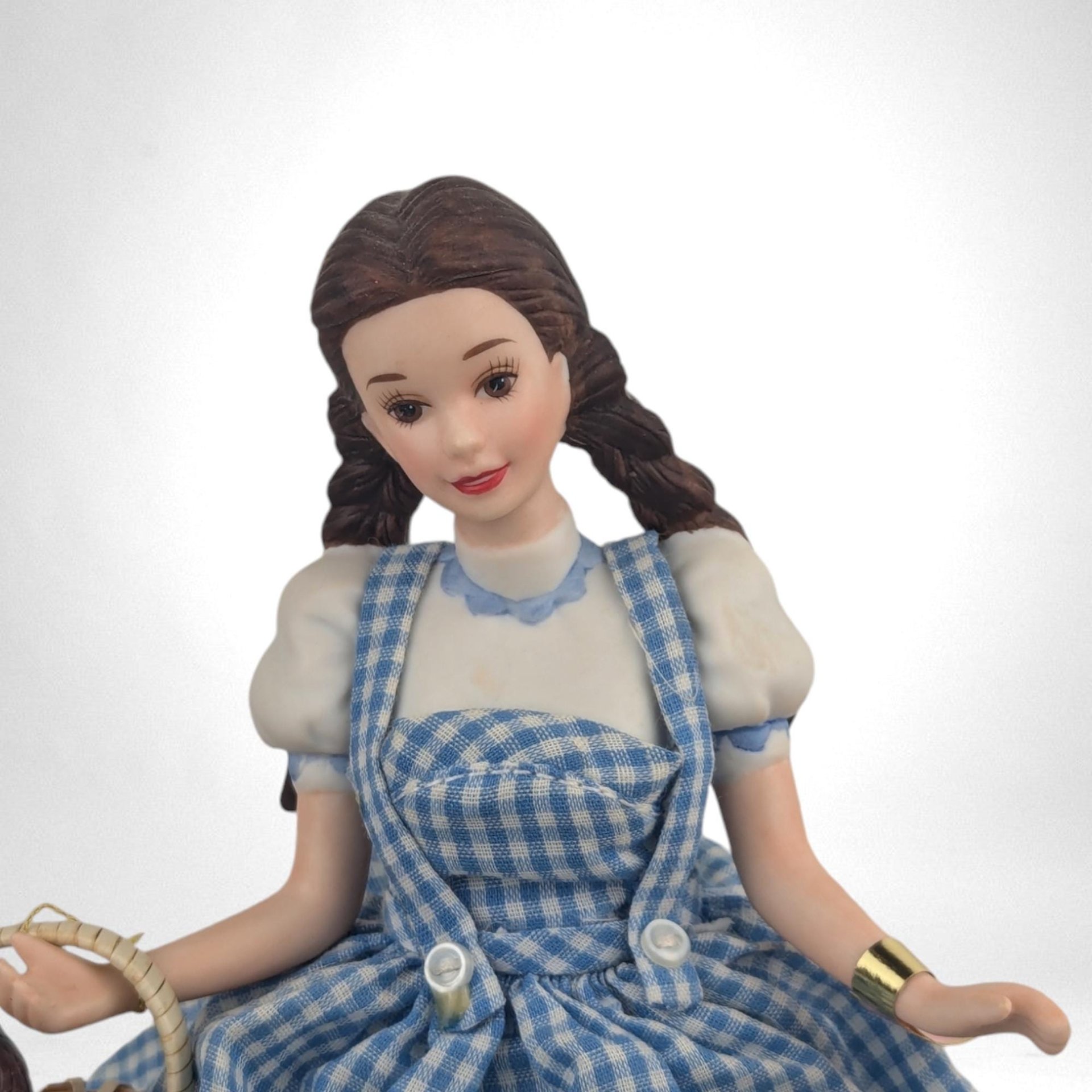 Vintage 1996 Enesco Barbie as Dorothy Music Box - Wizard of Oz, Ceramic Figurine, Collectible