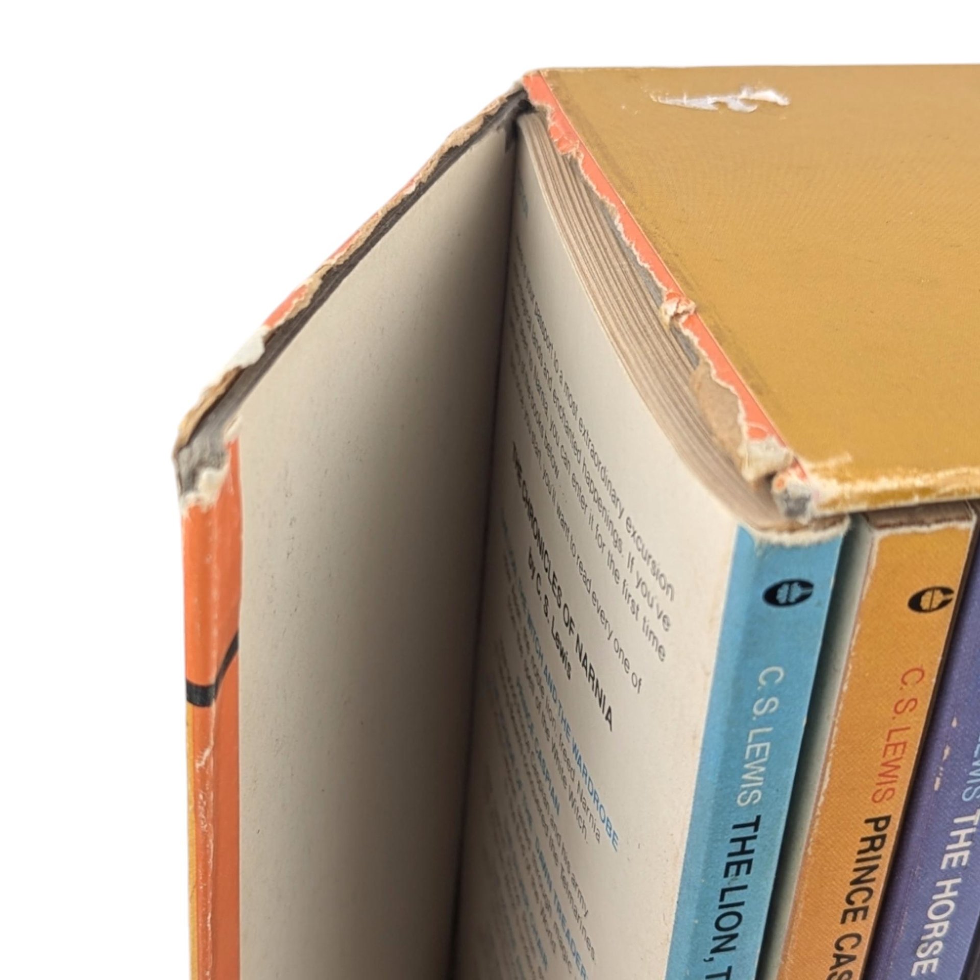 Vintage 1974 C.S. Lewis Chronicles of Narnia Boxed Book Set - 7 Books - Twelfth Printing
