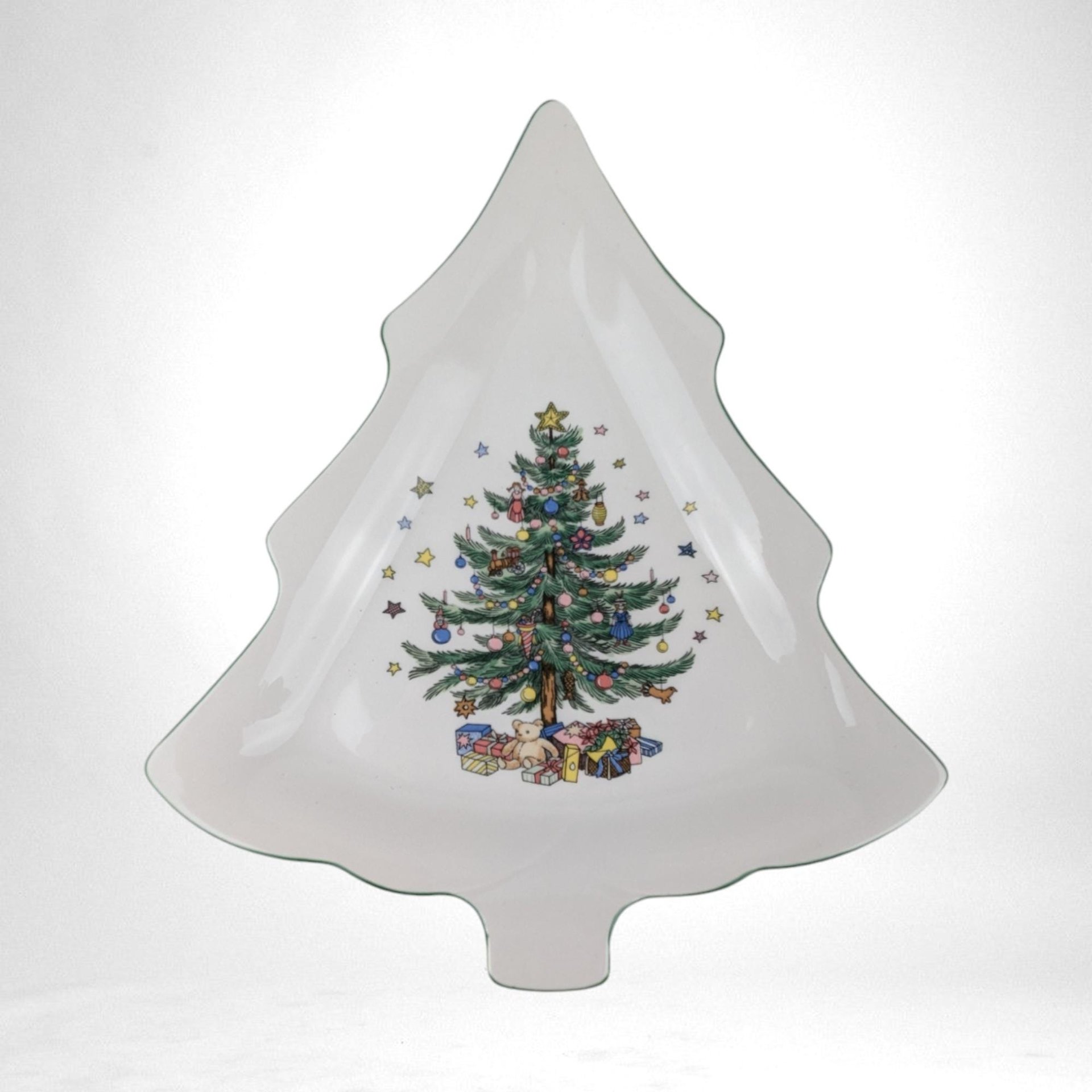 Vintage Nikko Christmas Tree Shaped Plate | Holiday Serving Dish | Christmas Decor | Collectible Plate