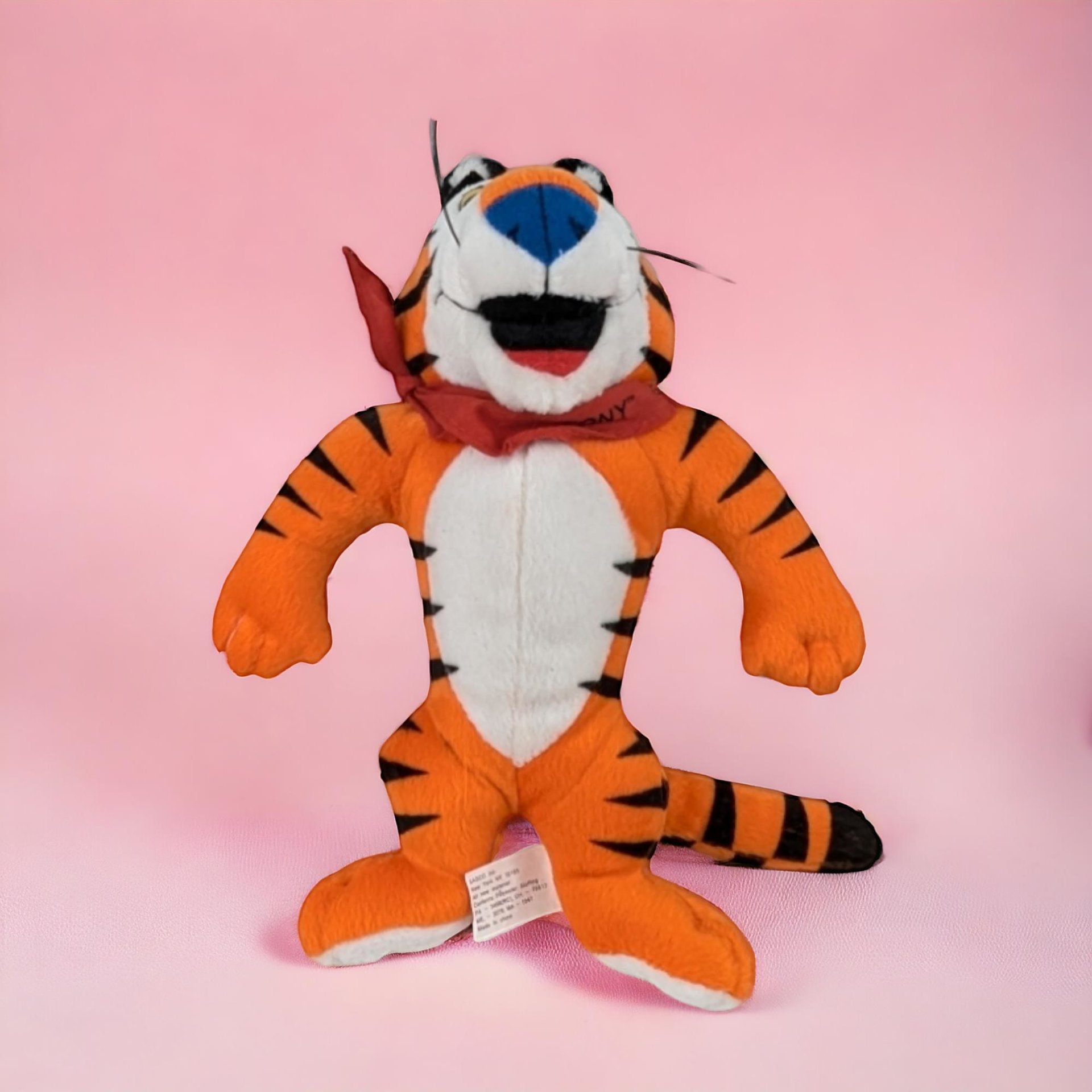 Vintage 1993 Kellogg's Tony the Tiger Plush | 10" Stuffed Animal | Frosted Flakes Mascot | 90s Throwback Toy