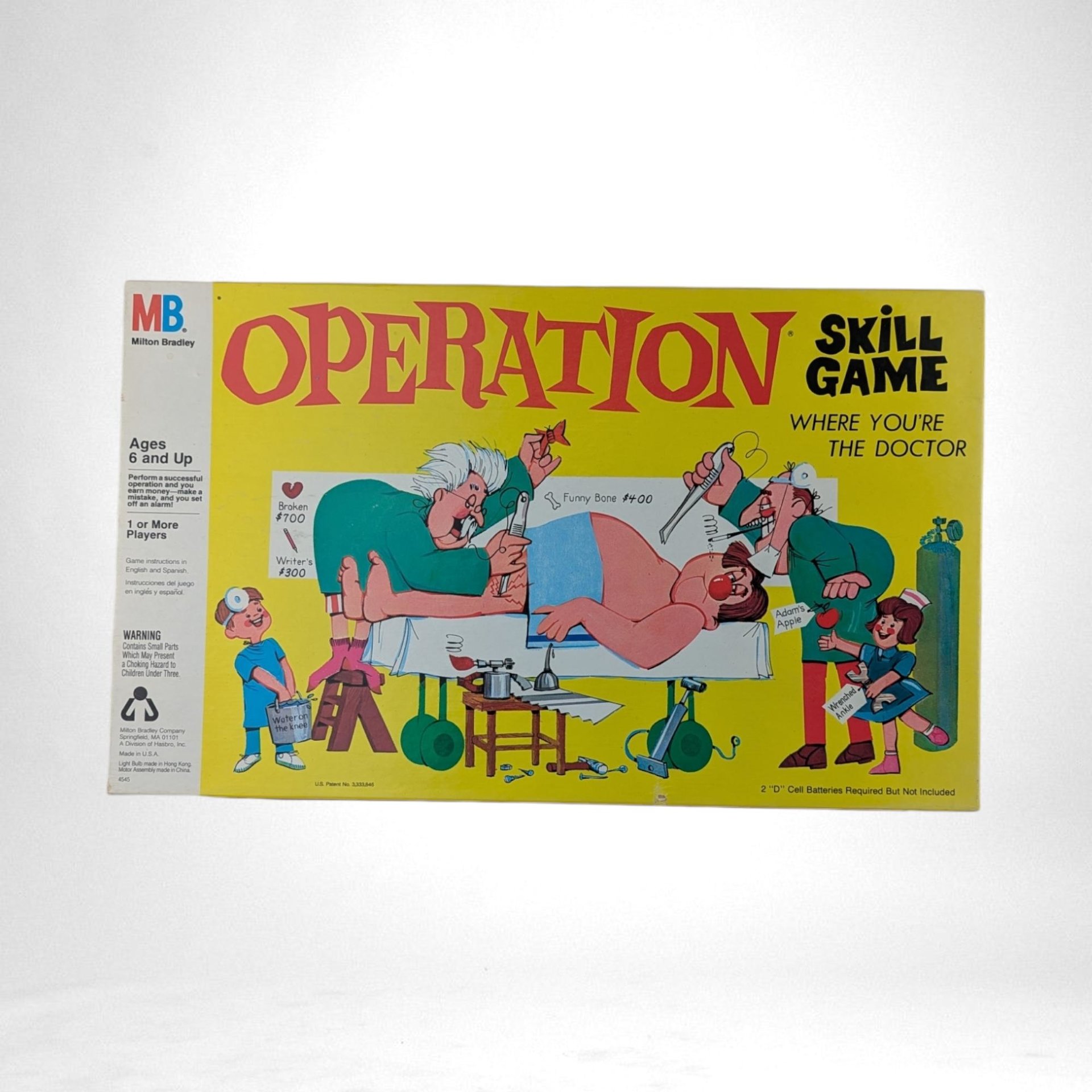 Vintage 1965 Operation Game with Smoking Doctor, Classic Board Game, Collectible Toy, Gift for Collectors