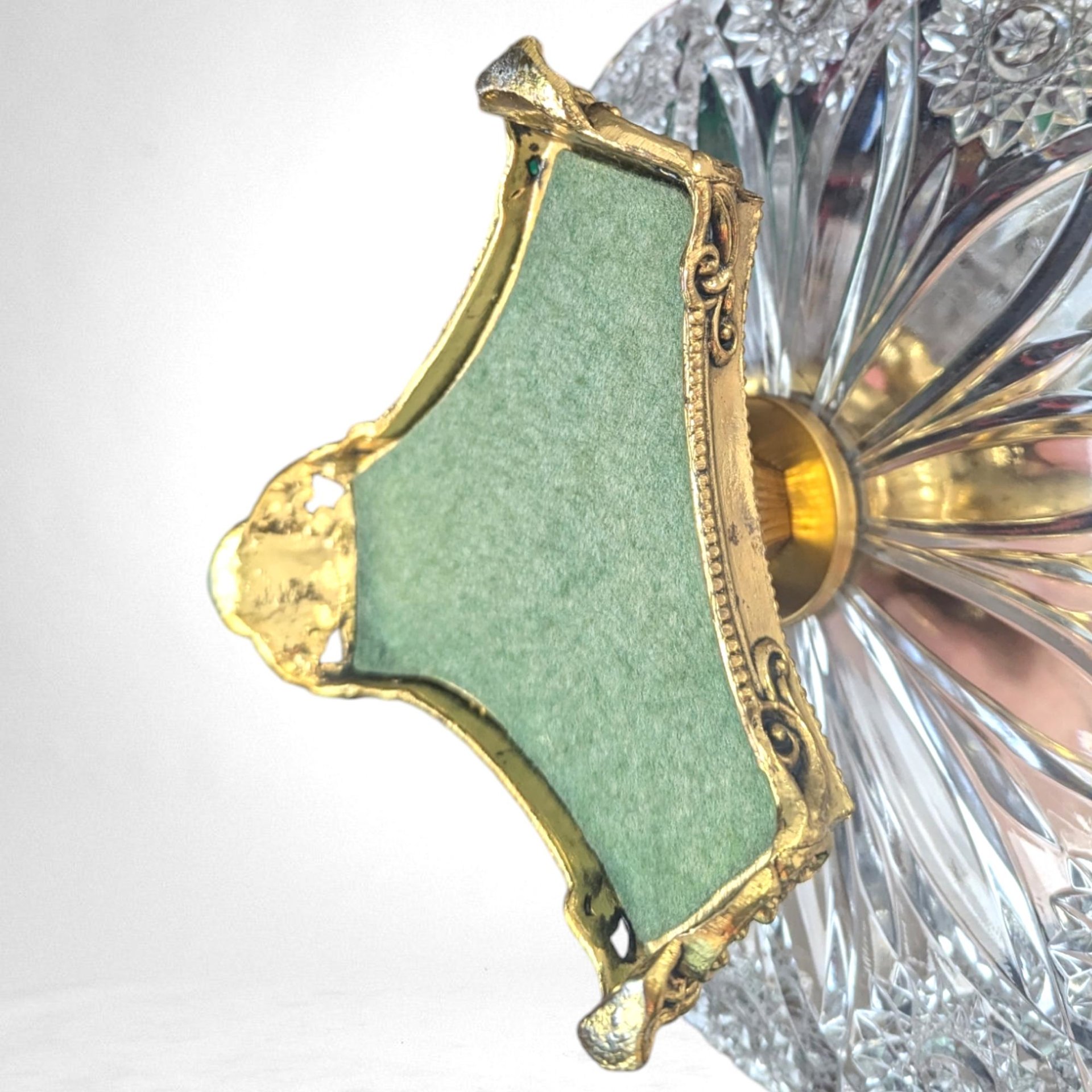 Vintage 3-Tier Brass & Glass Cherub Serving Stand, 18" High, Dessert Stand, Wedding Centerpiece, Unique Home Decor
