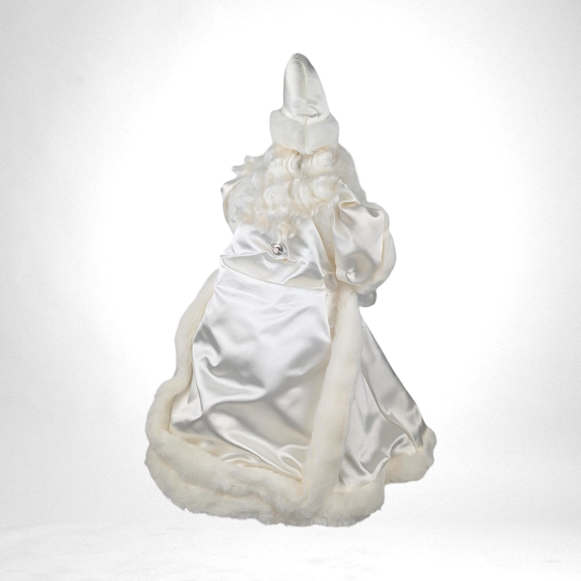 Vintage Father Christmas Musical Tree Topper, House of Lloyd, 18 1/2", Plays "Jingle Bells"