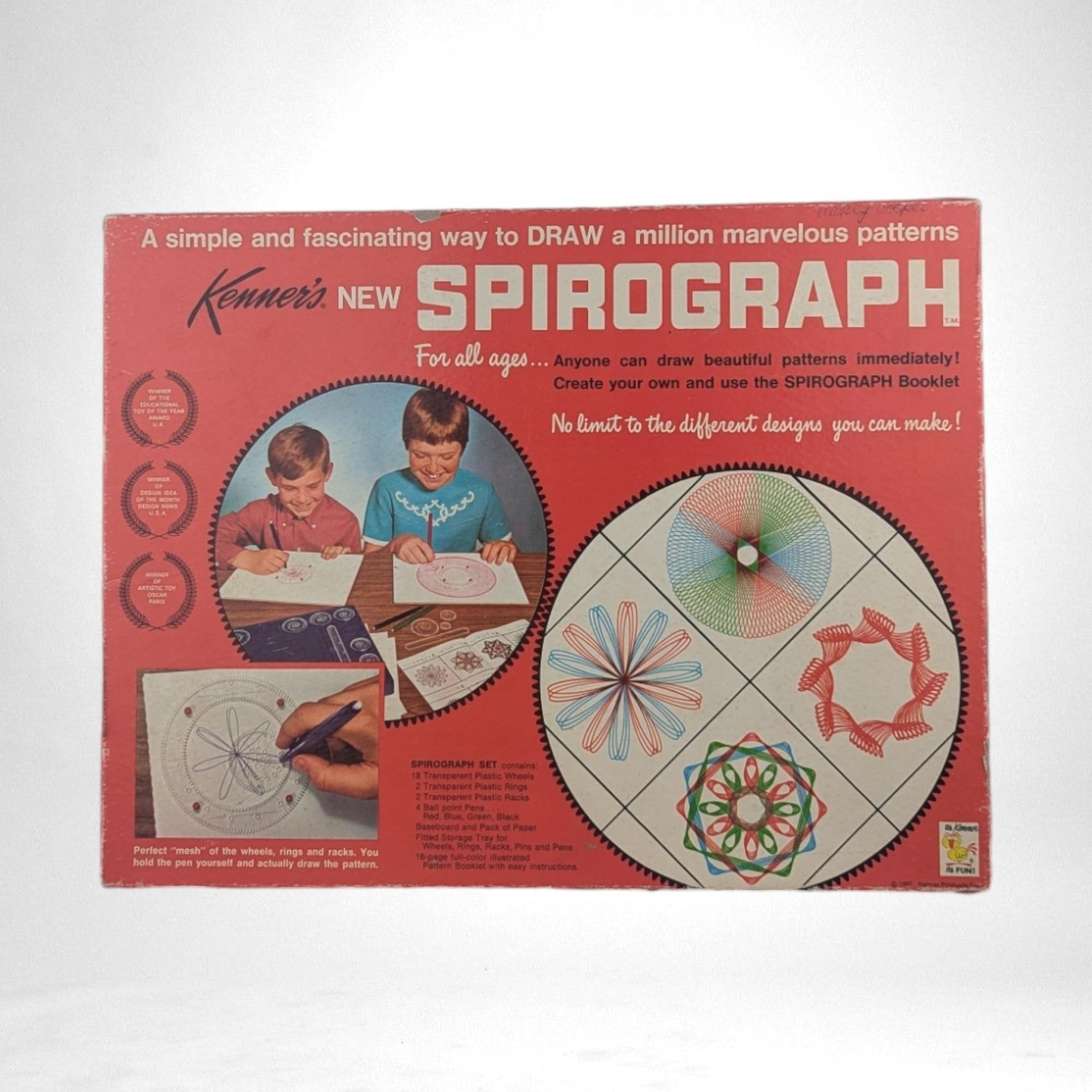 Vintage 1967 Kenner Spirograph Set, Complete Box, No Pencils, Great Condition