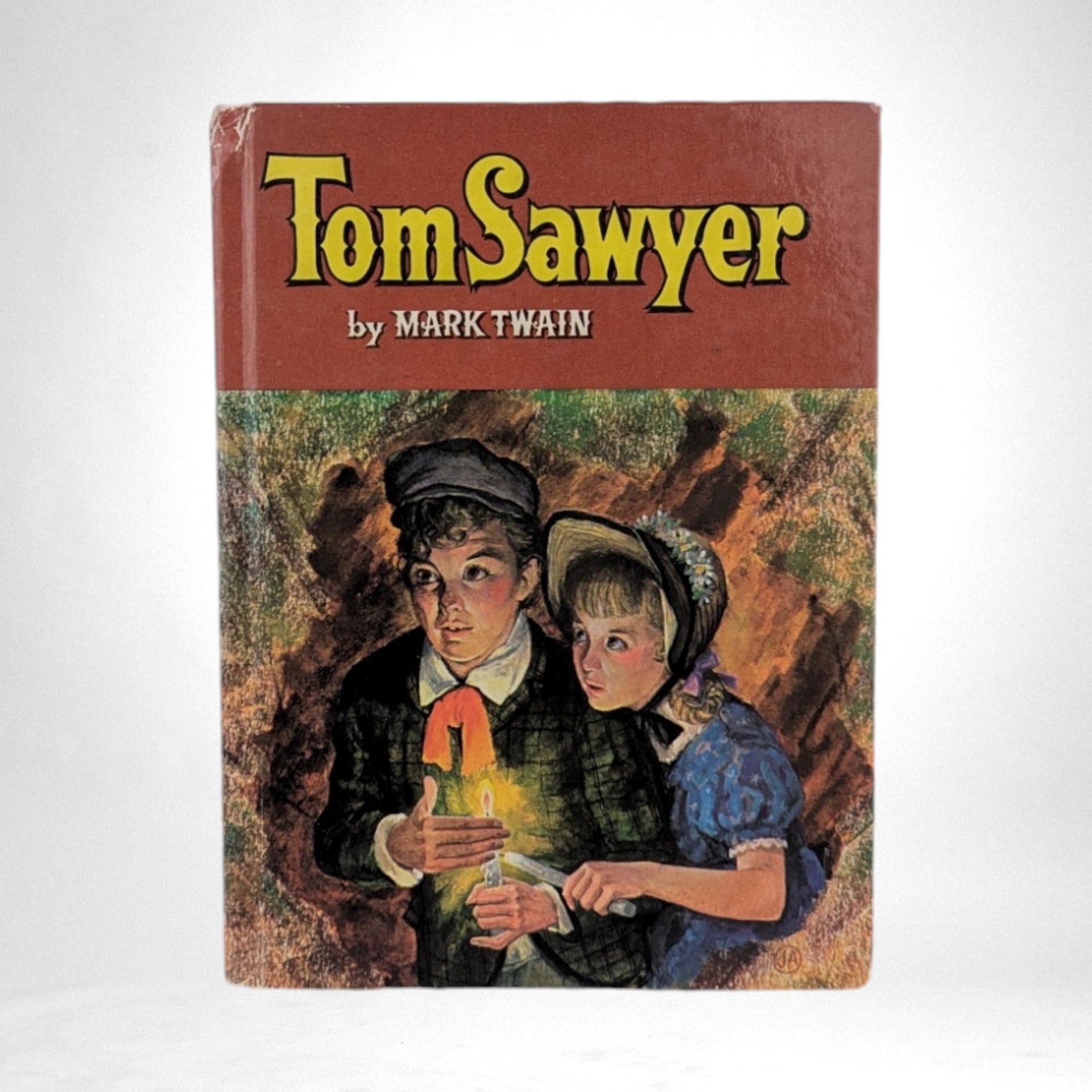 1955 The Adventures of Tom Sawyer | Mark Twain | Illustrated Hardcover | Whitman Publishing | Vintage Children's Book