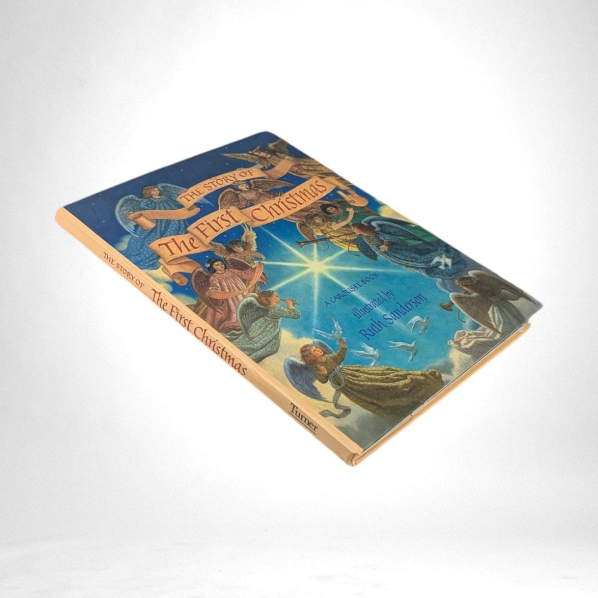 Vintage Pop-Up Book | The Story of the First Christmas Carousel | Illustrated by Ruth Sanderson | Children's Book