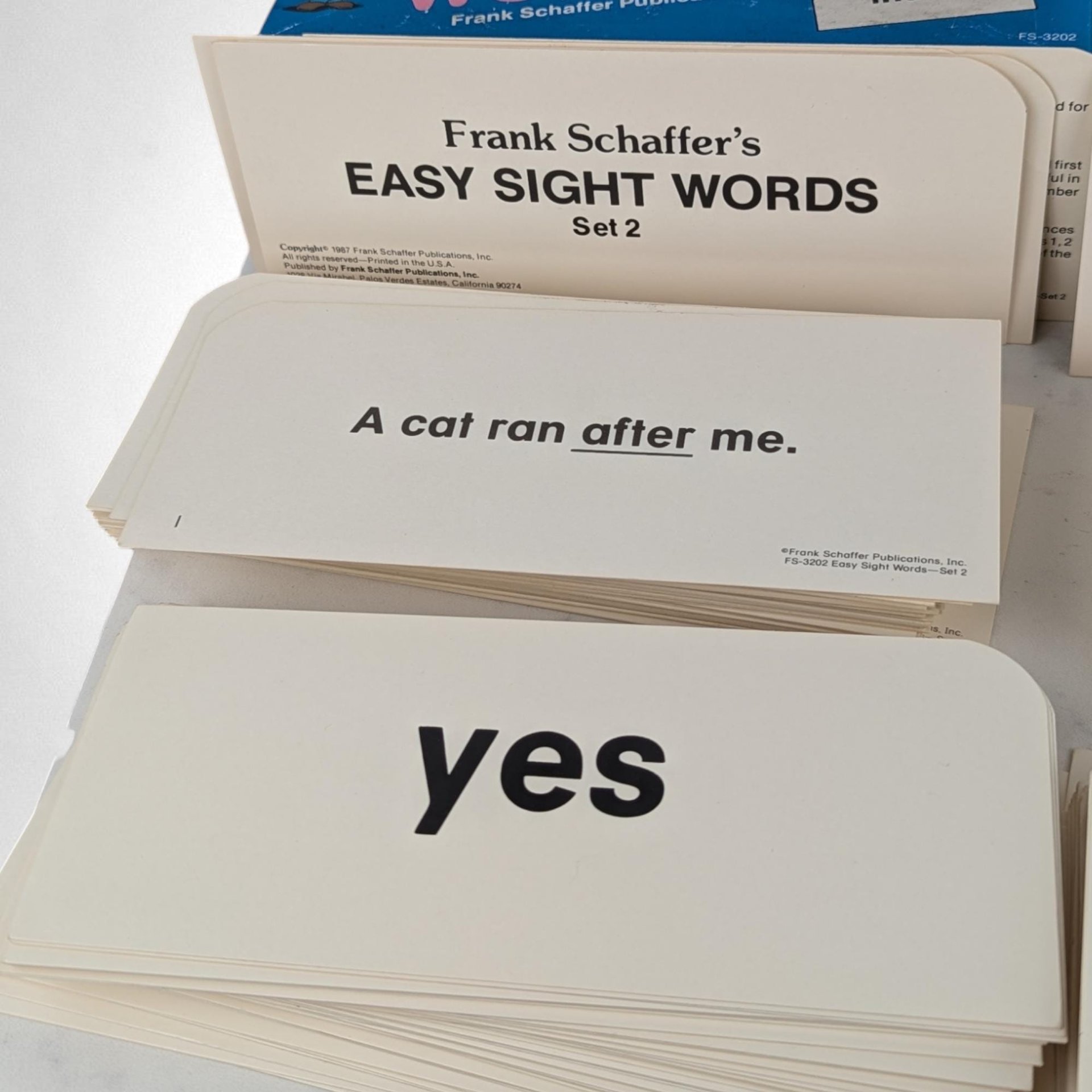 Vintage 1987 Frank Schaffer Easy Sight Words Sets 1 & 2, Complete, Educational Toys, Early Learning